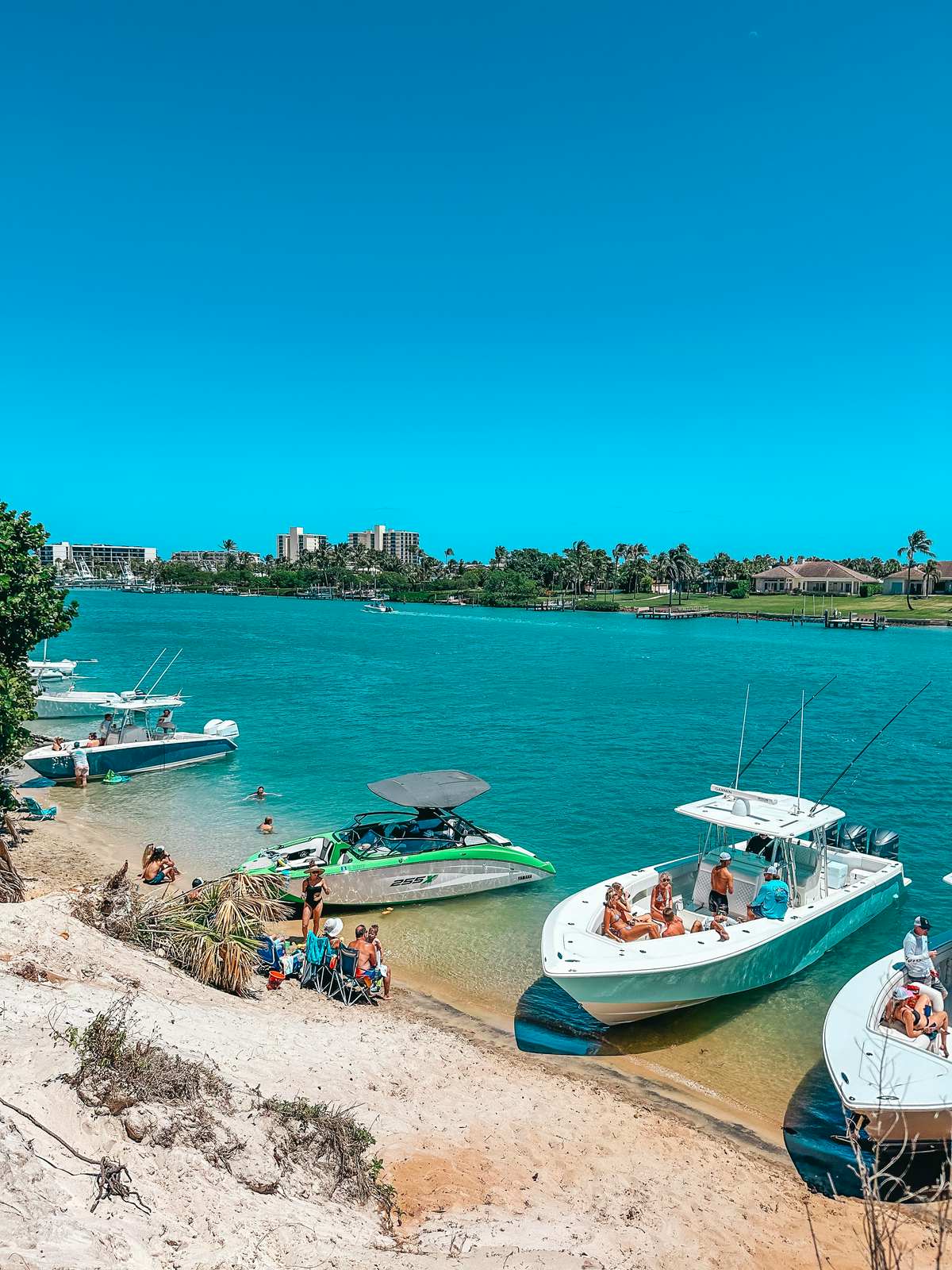 Boats near Catos Bridge in Jupiter