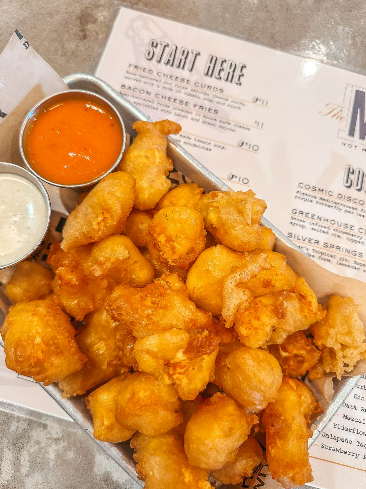 Cheese curds from The Mule in Oklahoma City