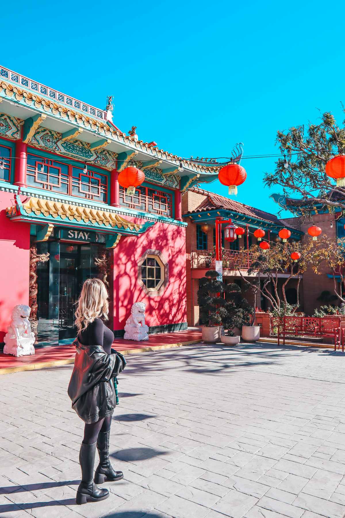 Chinatown neighborhood in Los Angeles California