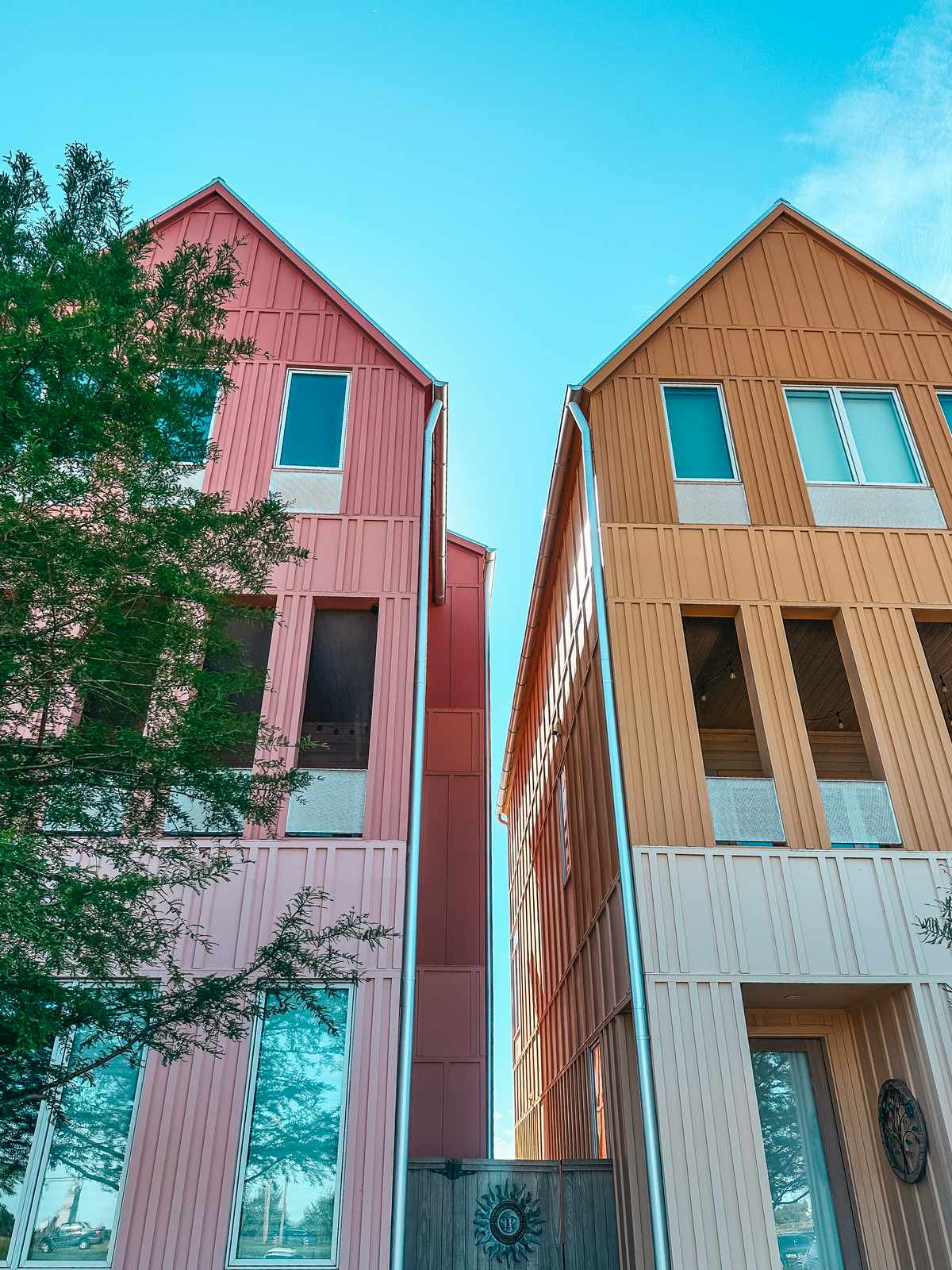 Colorful homes in the Wheeler District in Oklahoma City