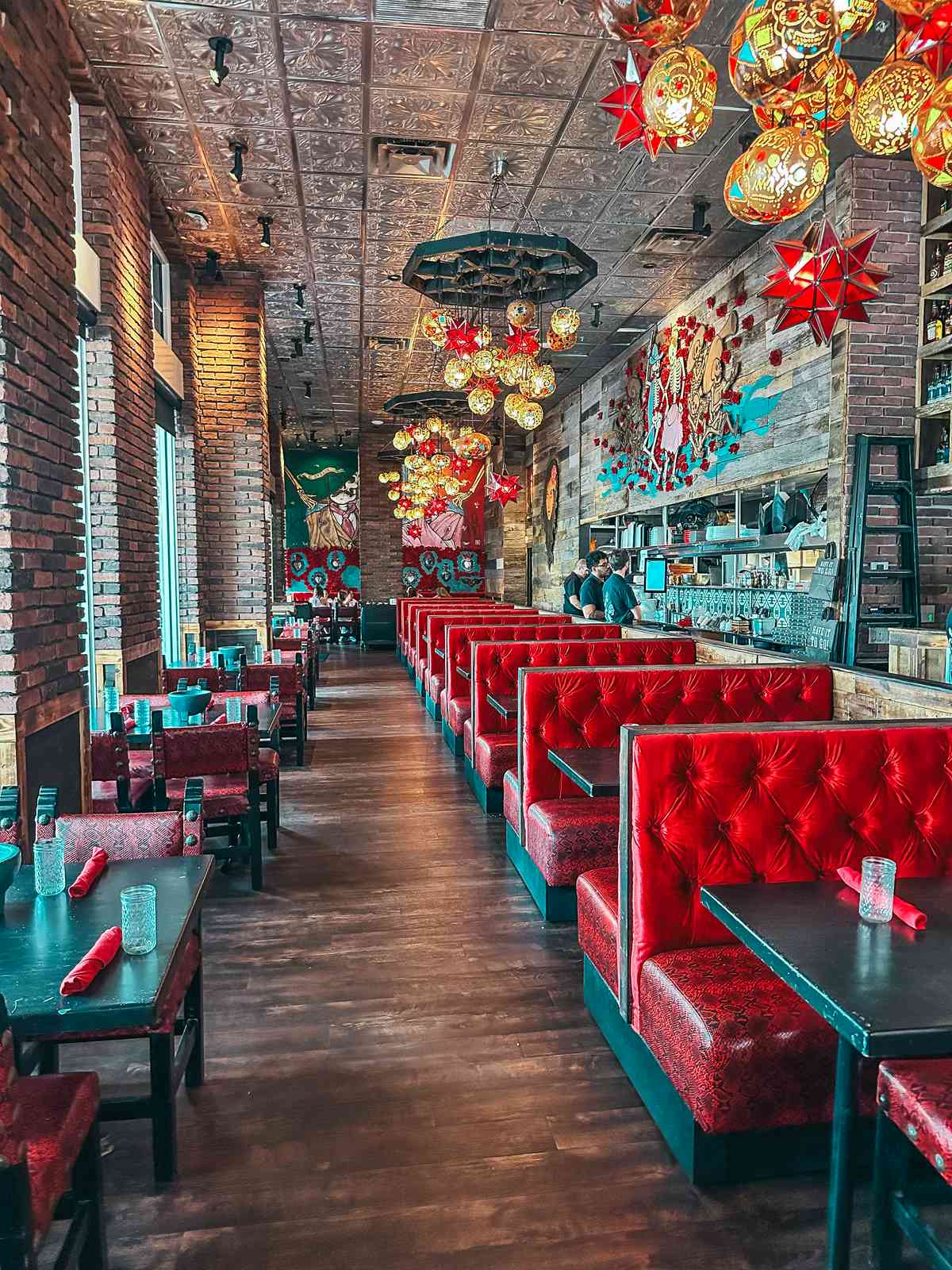 Dining area at Calaveras Cantina in Jupiter