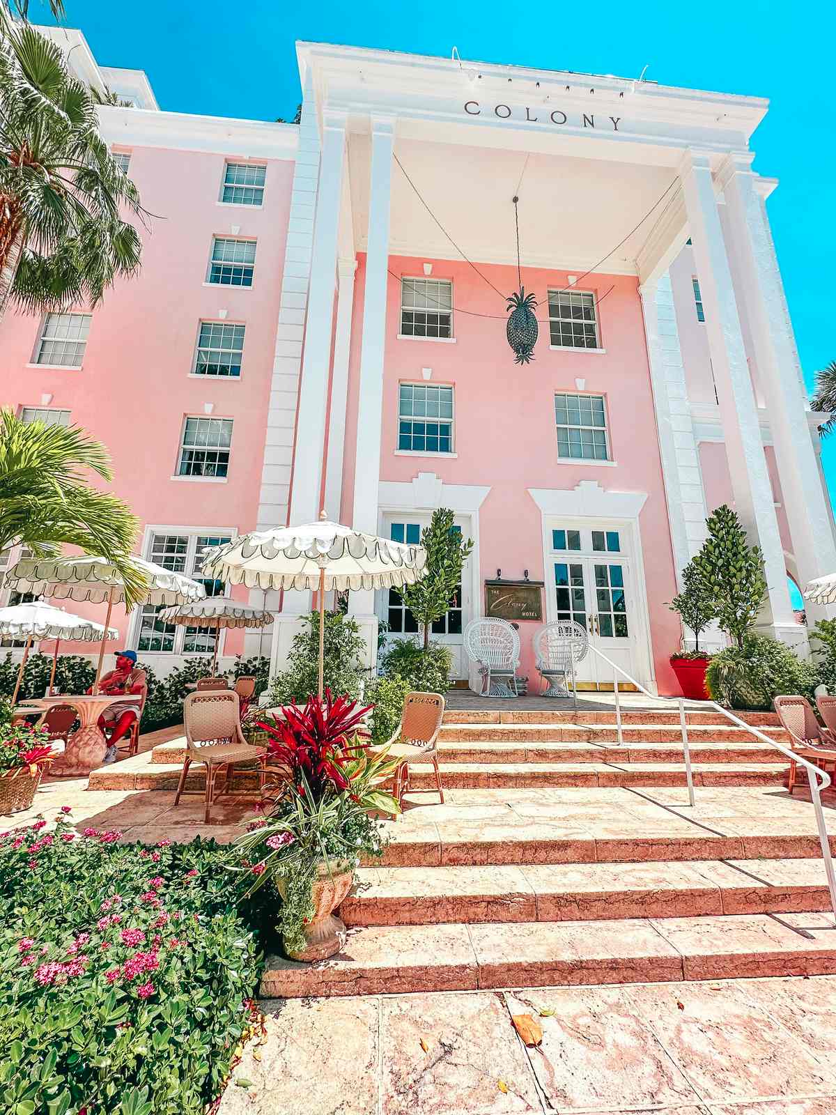 Entrance to The Colony Hotel in Palm Beach