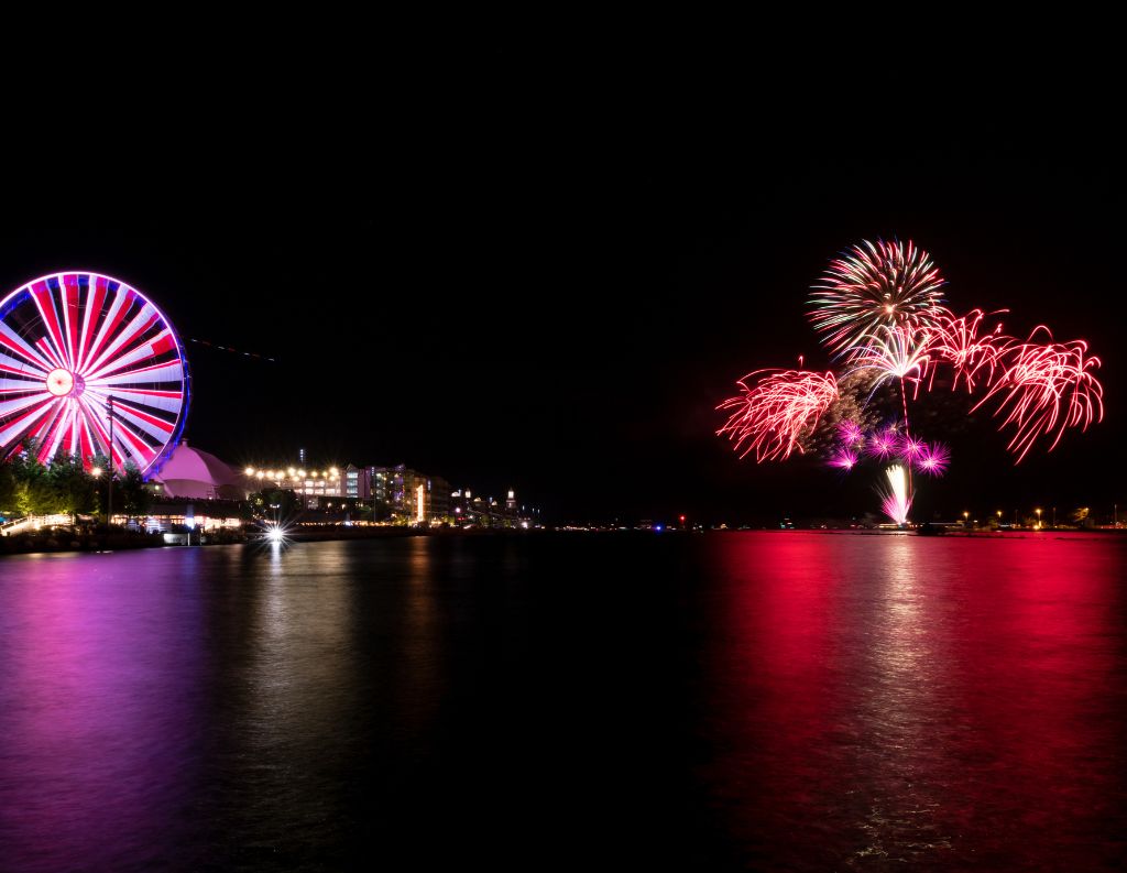 Fireworks at The Navy Pier in Chicago