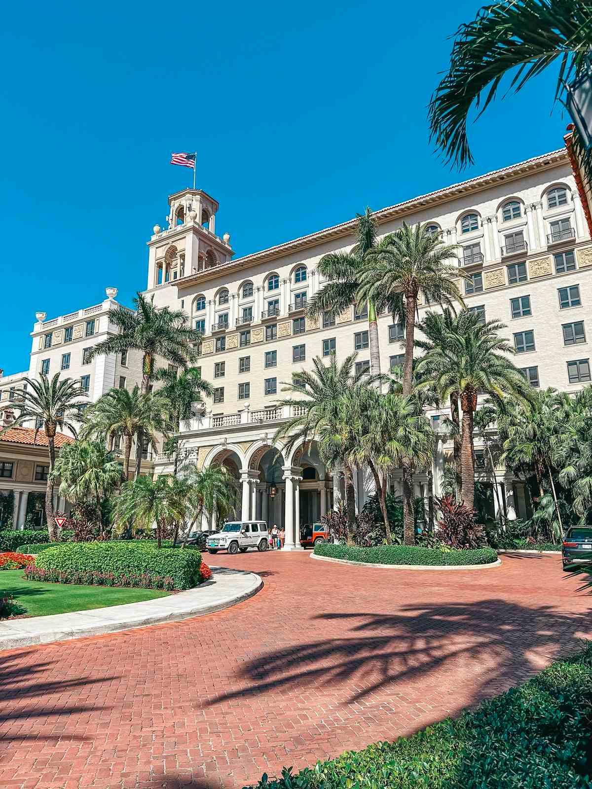 Front of The Breakers Hotel in Palm Beach