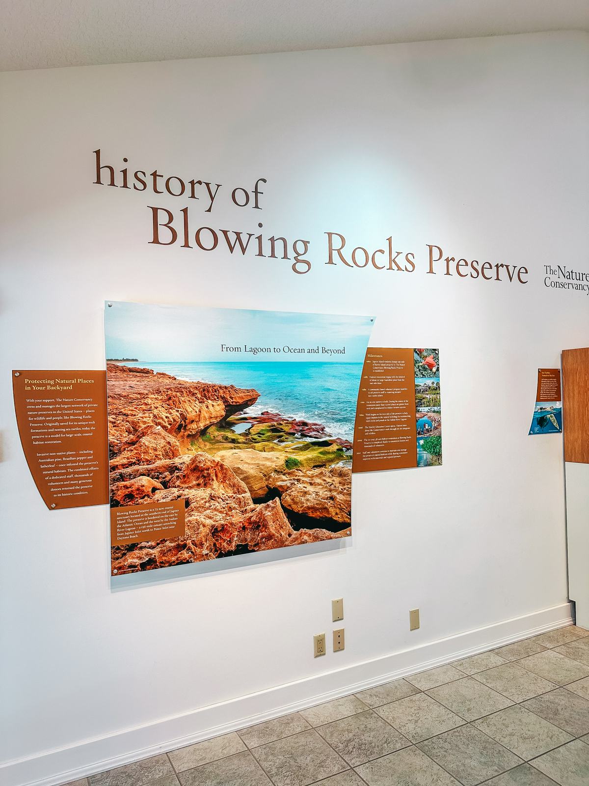 History of Blowing Rocks Preserve at the The Nature Conservatory in Jupiter Florida