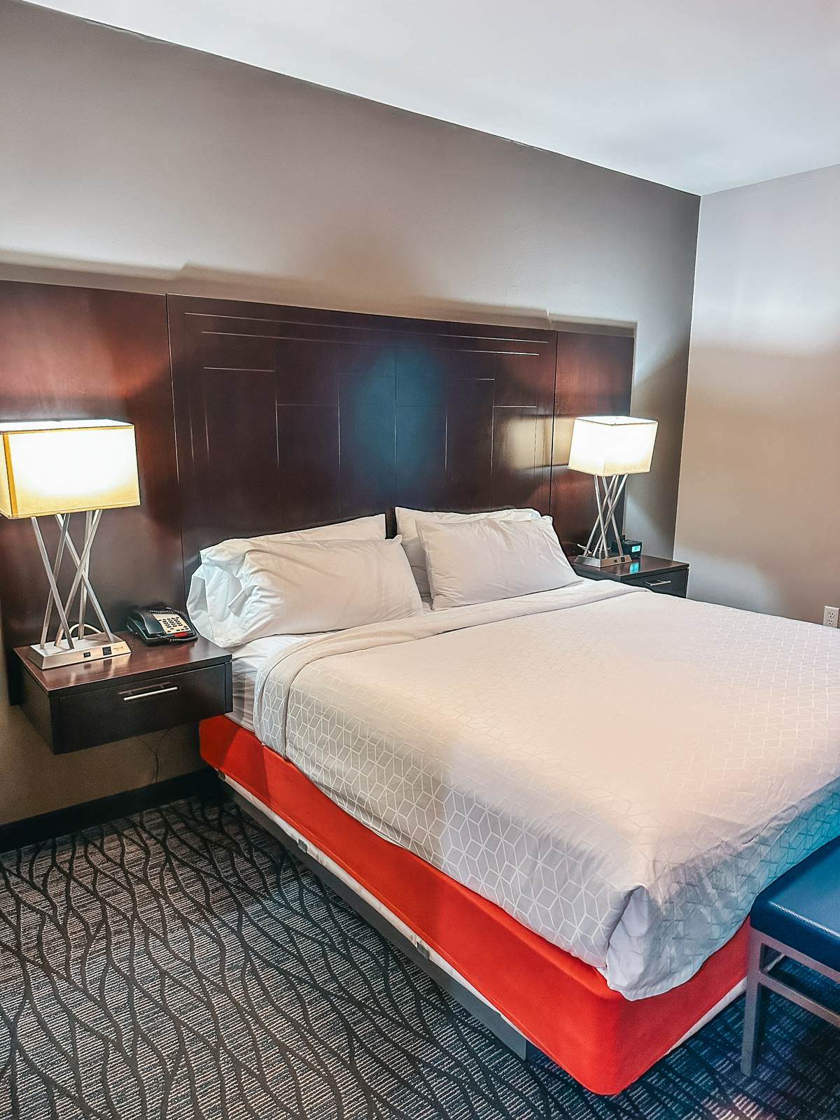 Hotel room at Holiday Inn Express in Oklahoma City