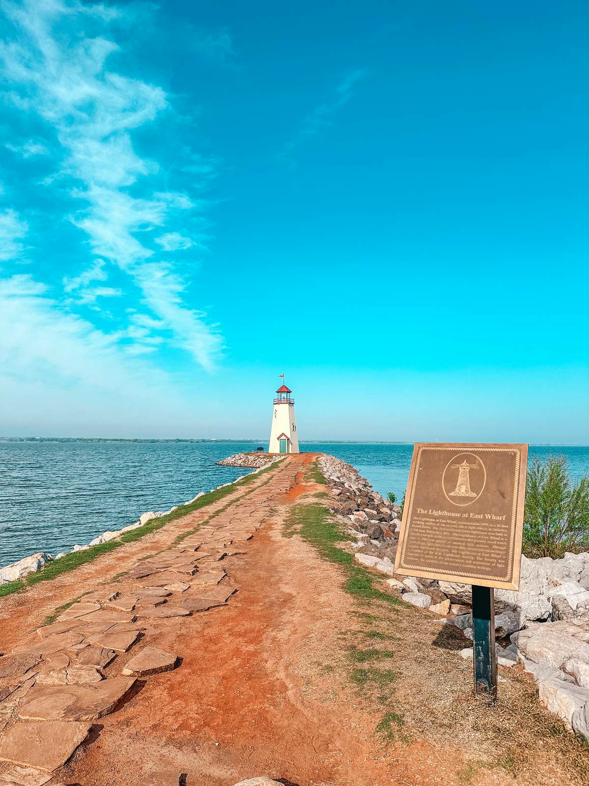 Lake Hefner Lighthouse at East Wharf in Oklahoma City