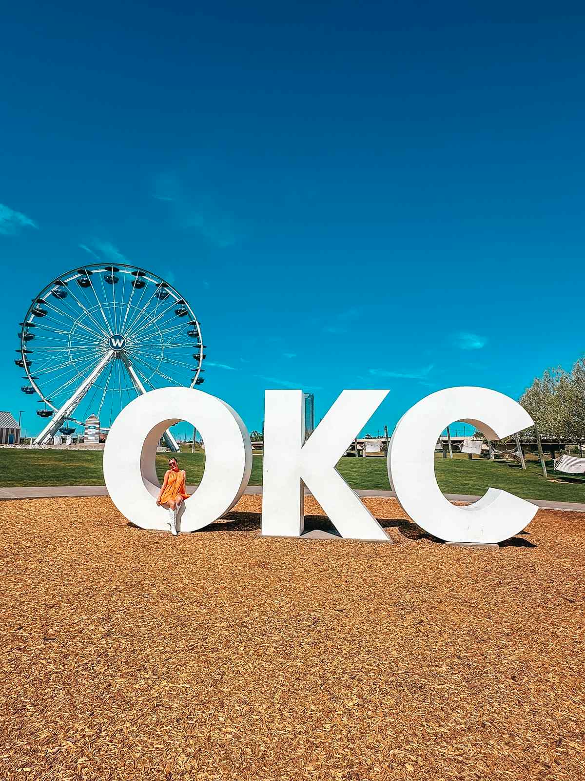 OKC letters in the Wheeler District in Oklahoma City