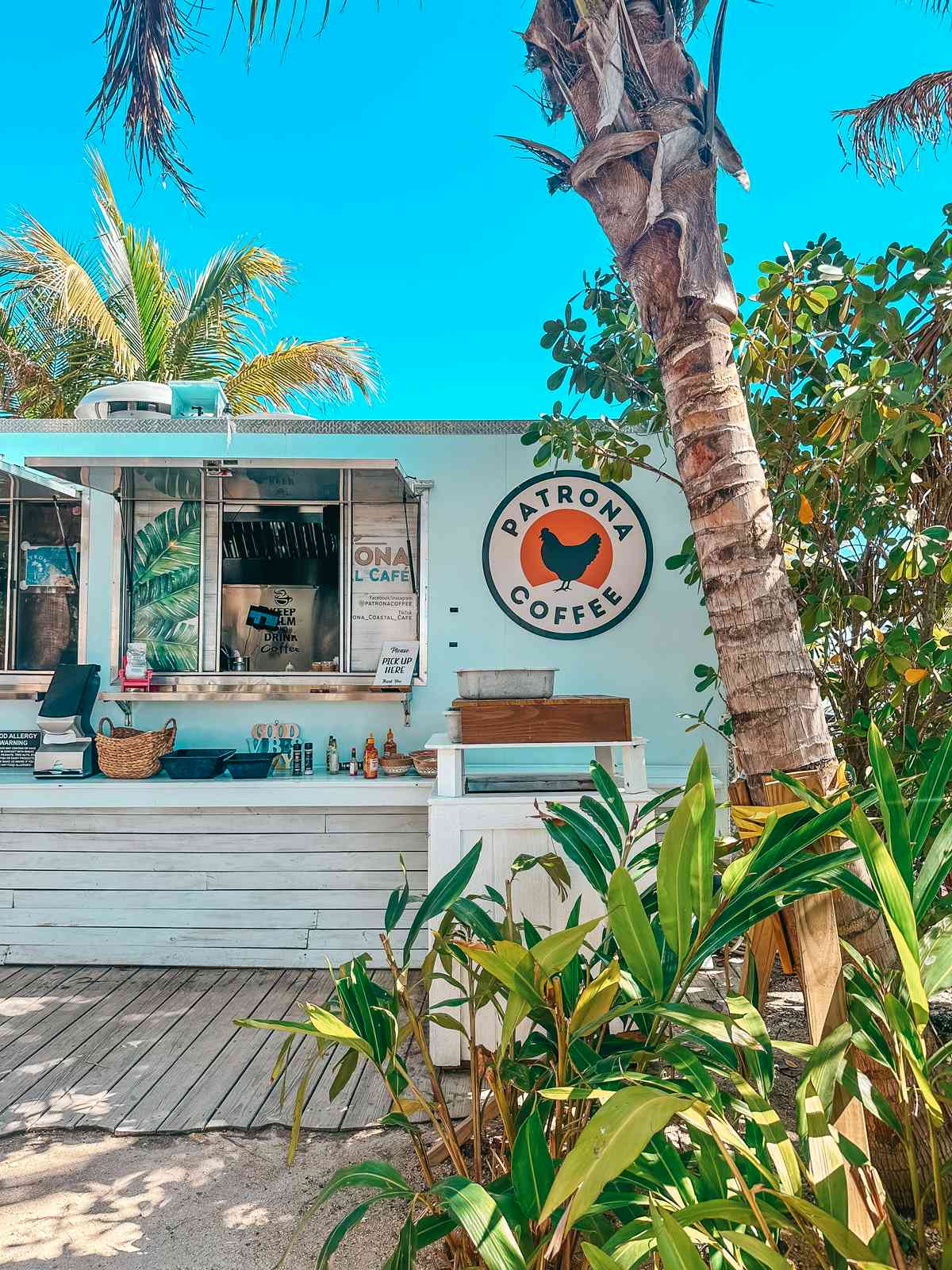 Order counter at Patrona coffee shop in St. Pete