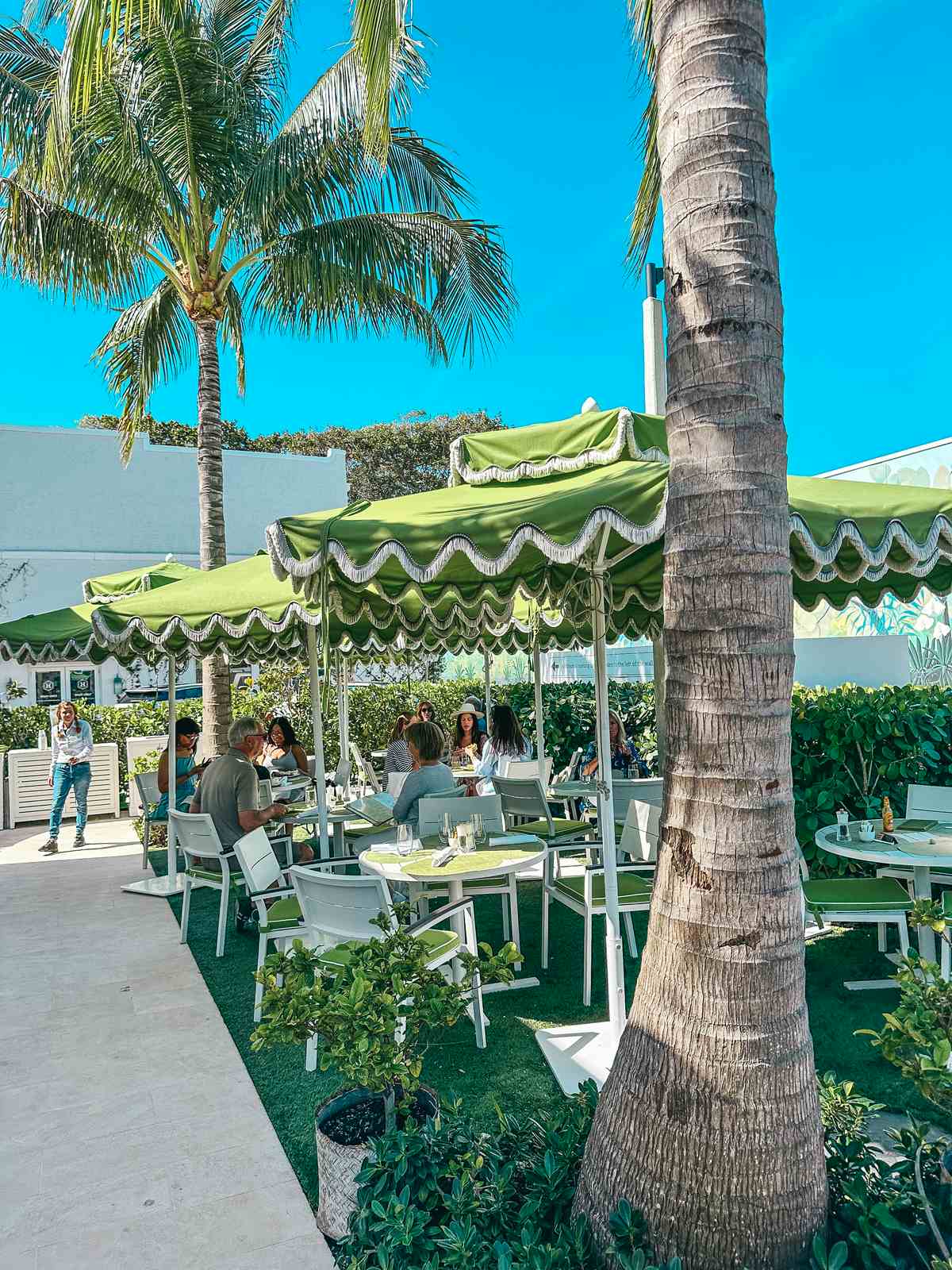 Patio of The Hive Bakery and Cafe in West Palm Beach