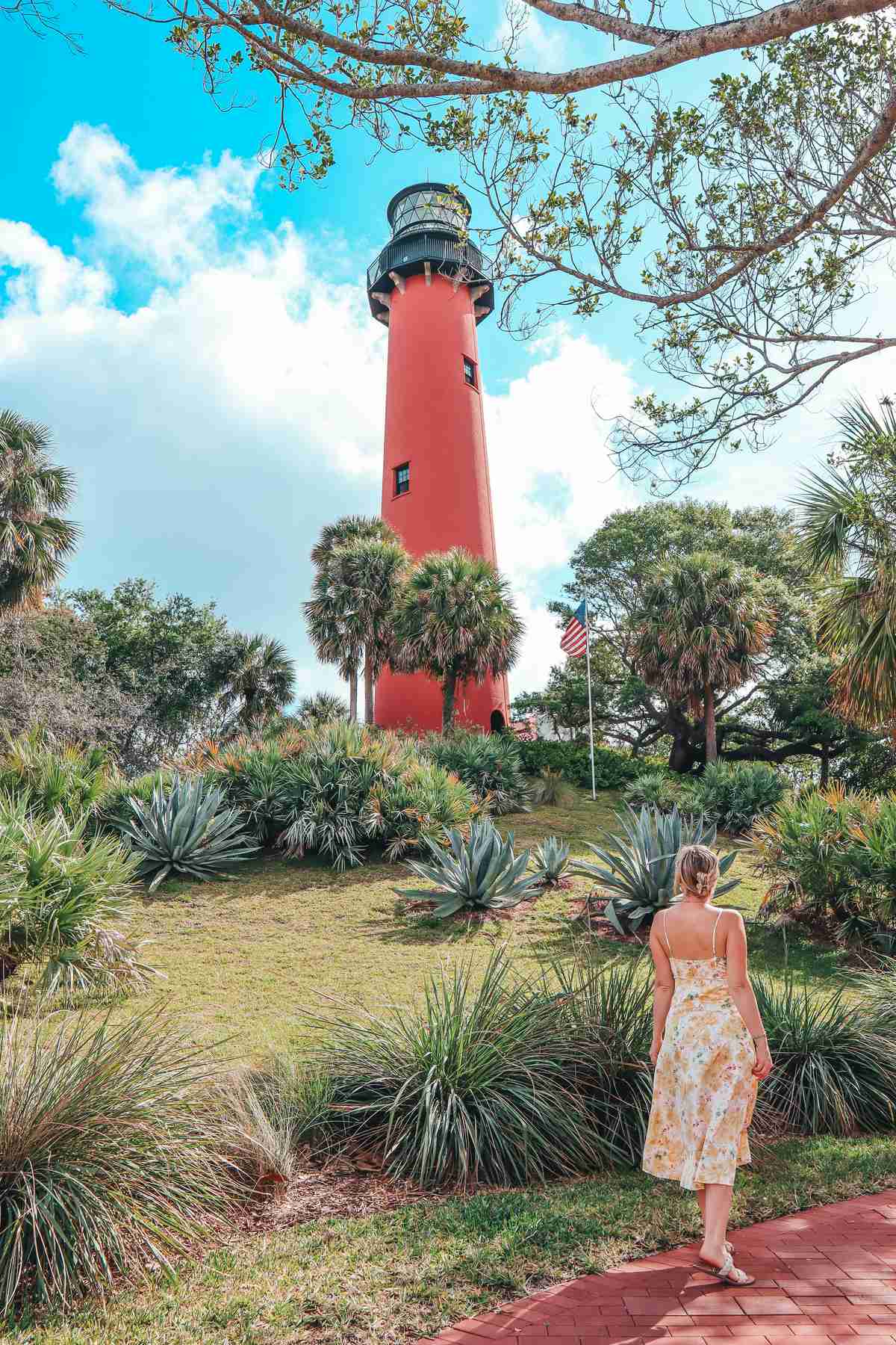 Posing at the Jupiter Inlet Lighthouse and Museum