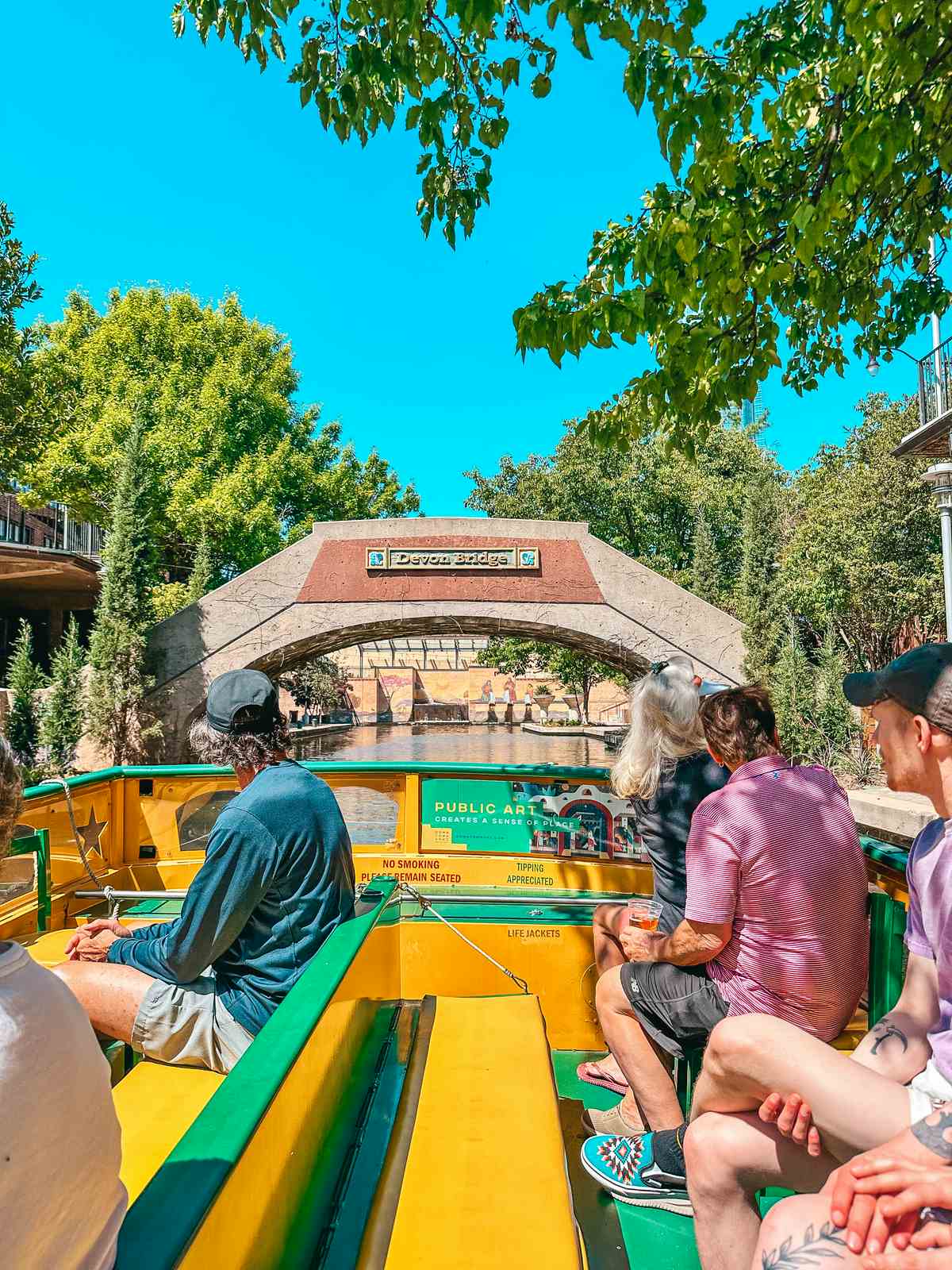 Riding the Bricktown Water Taxi in Oklahoma City