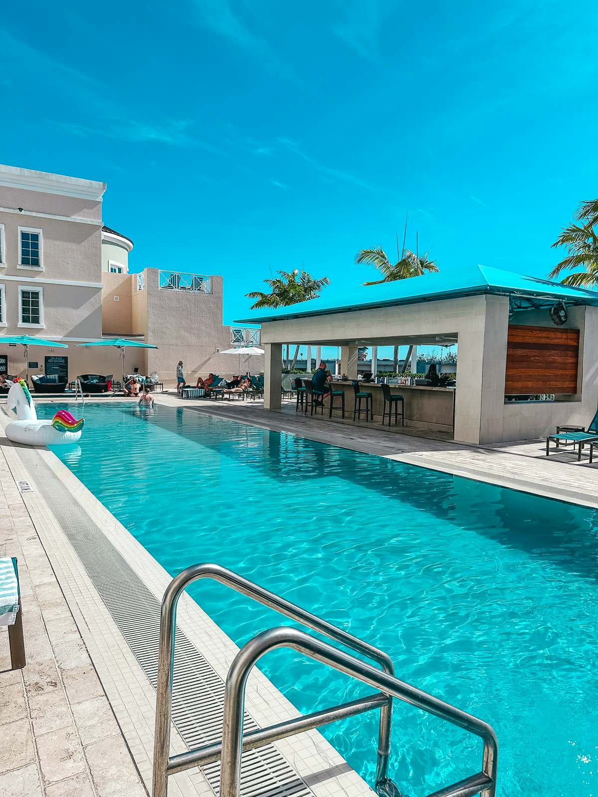 Rooftop pool at the Wyndham Grand Jupiter