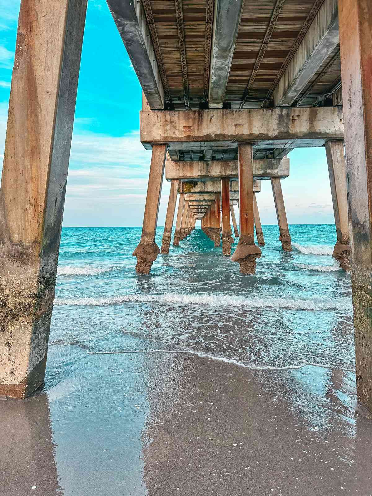 Underneath the Juno Beach Pier