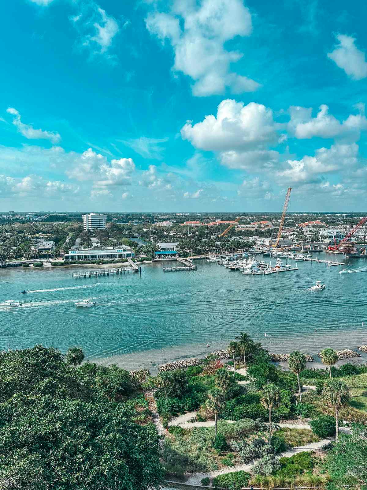 Views from the top of the Jupiter Inlet Lighthouse and Museum
