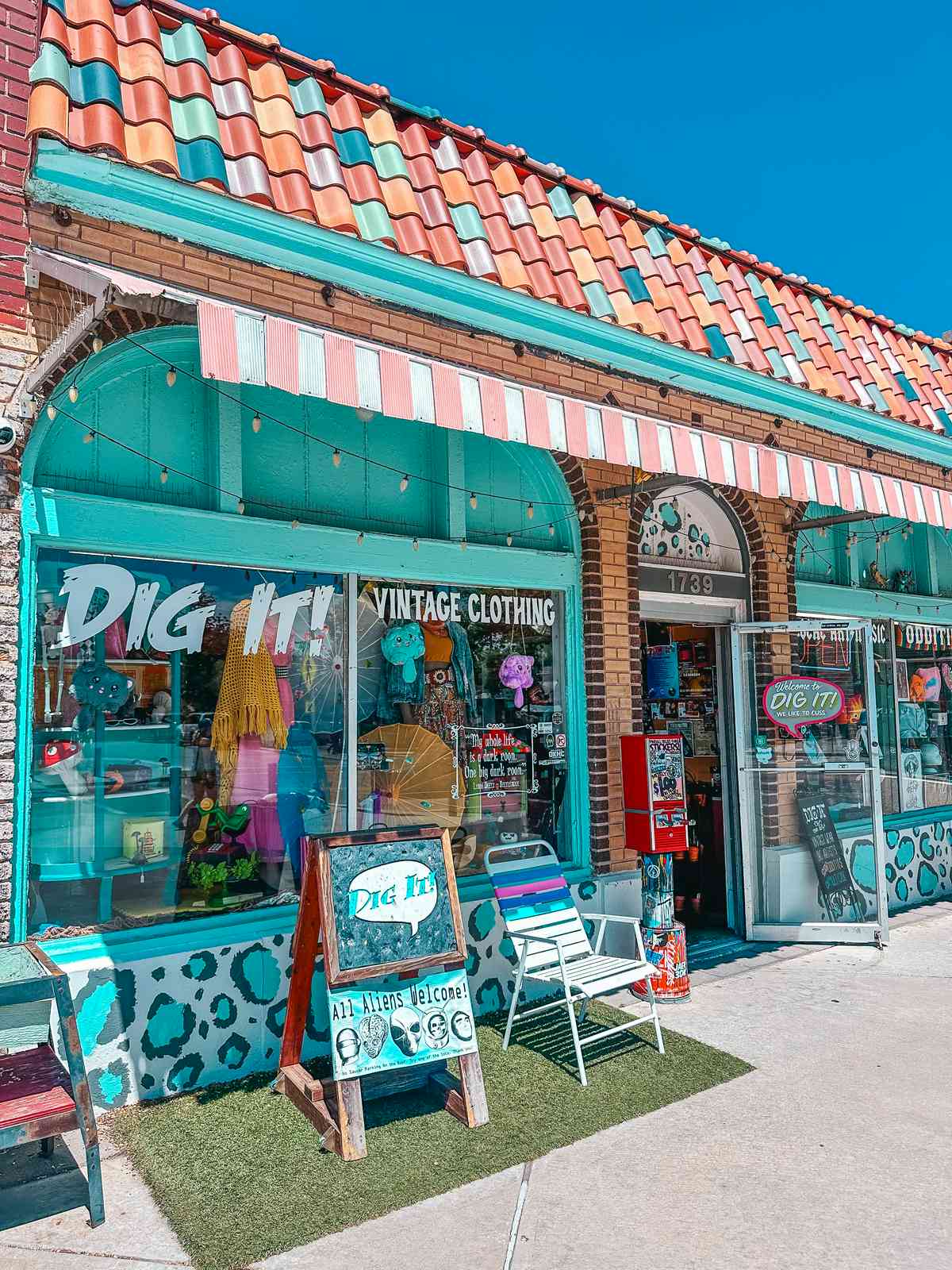 Vintage shop in the Plaza District in OKC