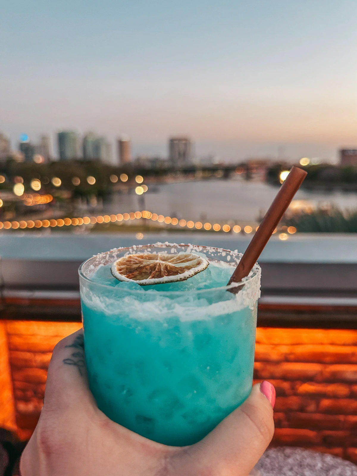 Billy Ocean Water drink from M Bird at Armature Works in Tampa