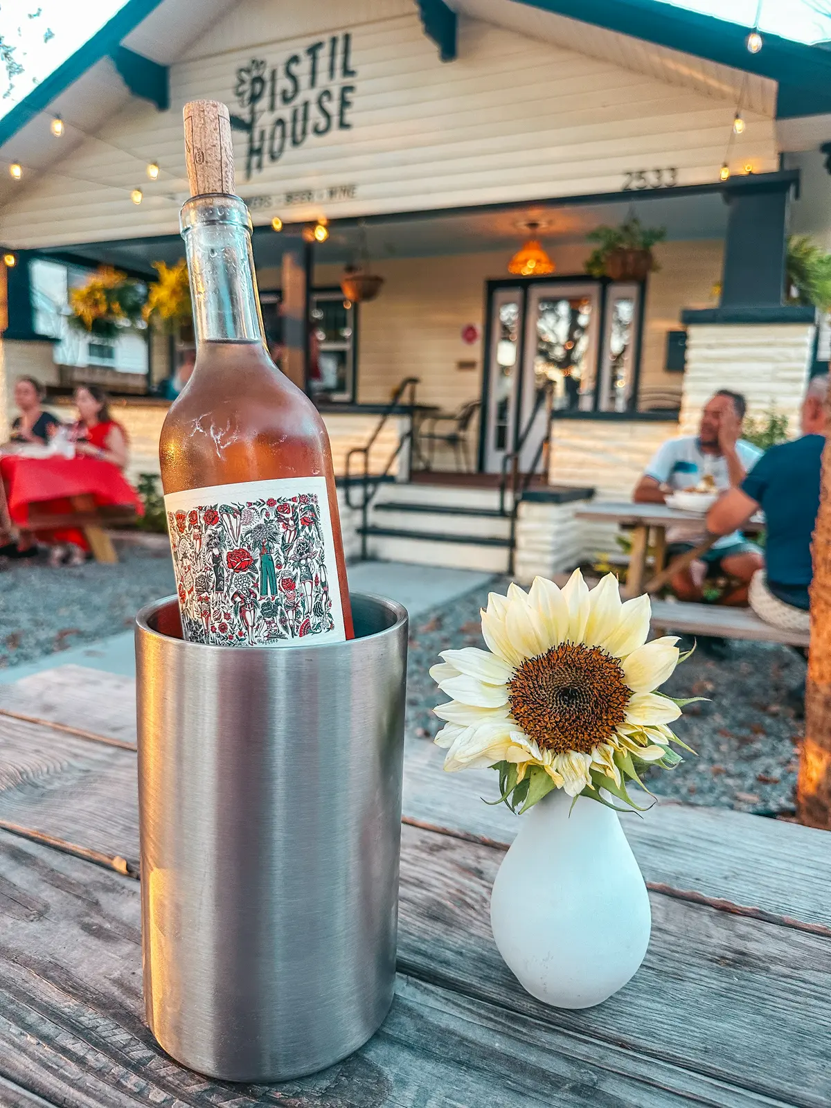 Rose from Pistil House wine bar in St Pete