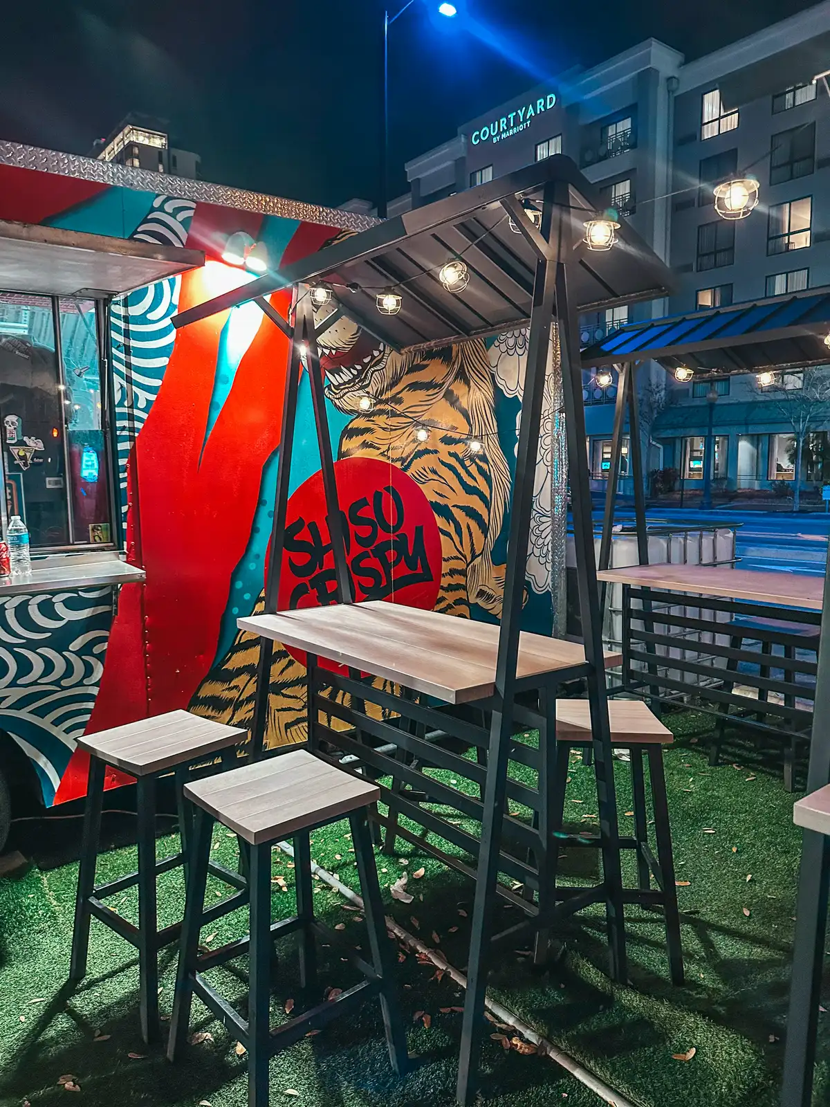 Shiso Crispy food truck in downtown Tampa