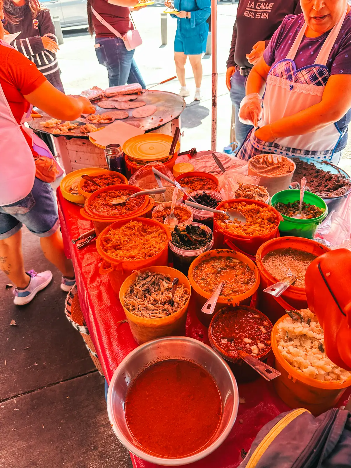 Options at Jennis Quesadillas in Mexico City