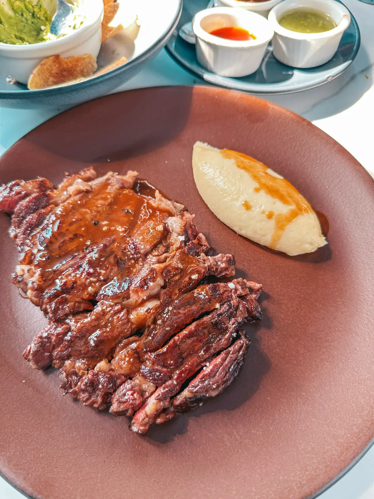 Steak from Arango Cocina de Raices restaurant in Mexico City