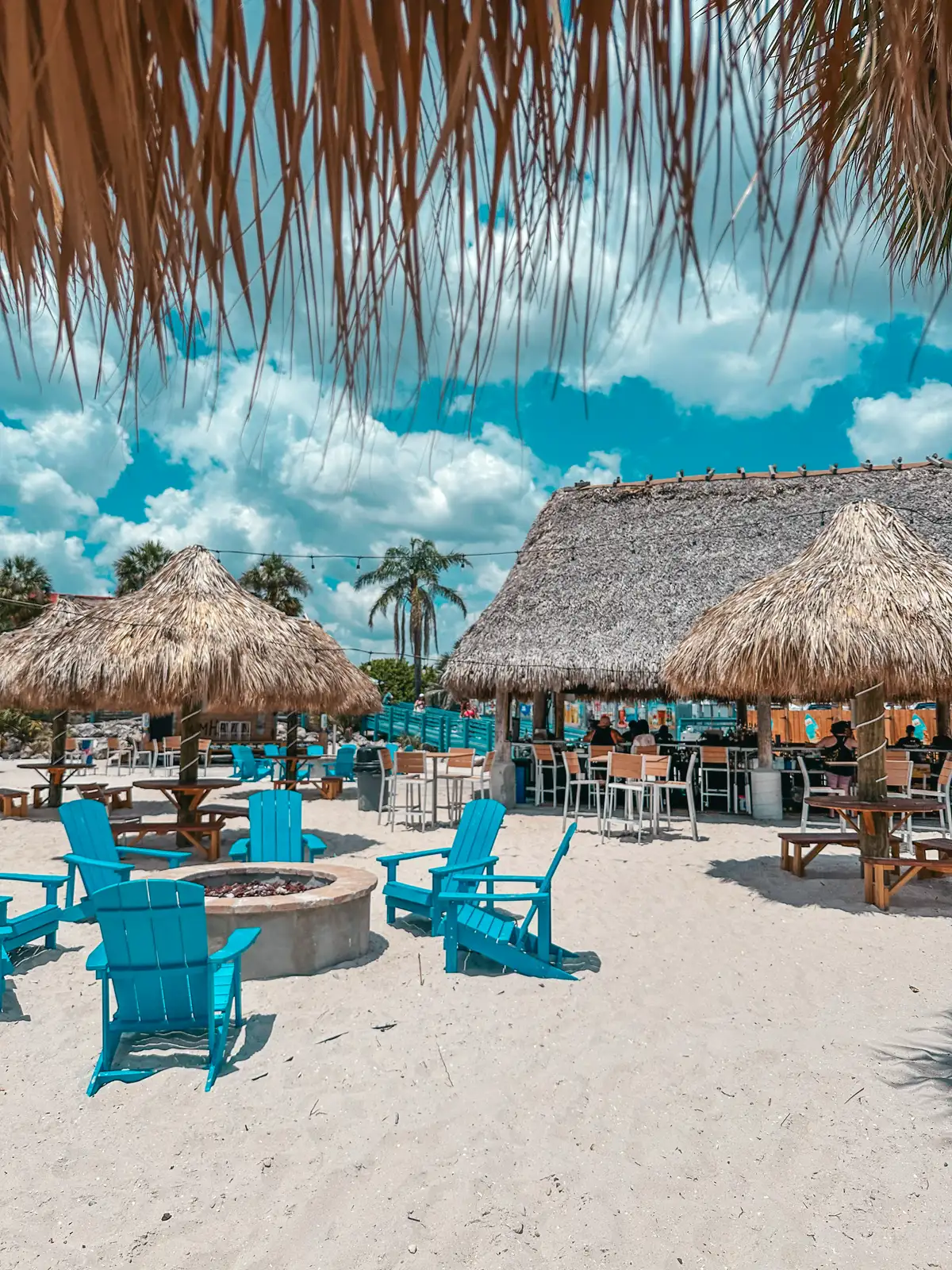 Beach tiki hut at Whiskey Joes in Tampa