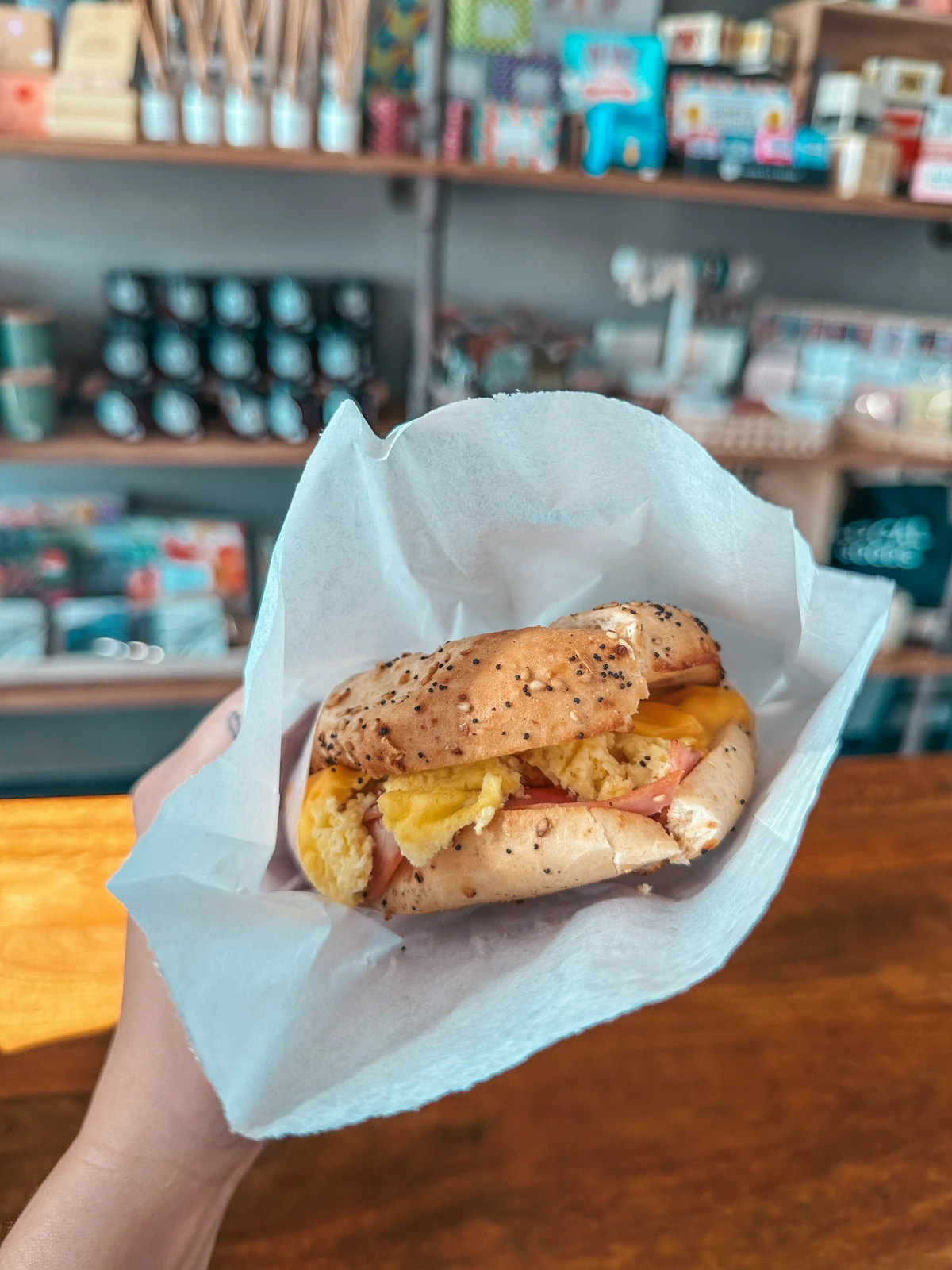 Breakfast sandwich from DI Coffee Bar in Seminole Heights Tampa