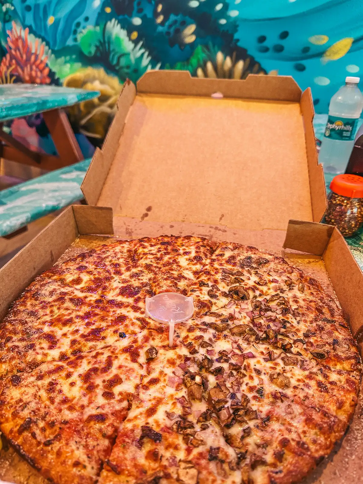 Pizza from Pizzano's Pizza on Anna Maria Island