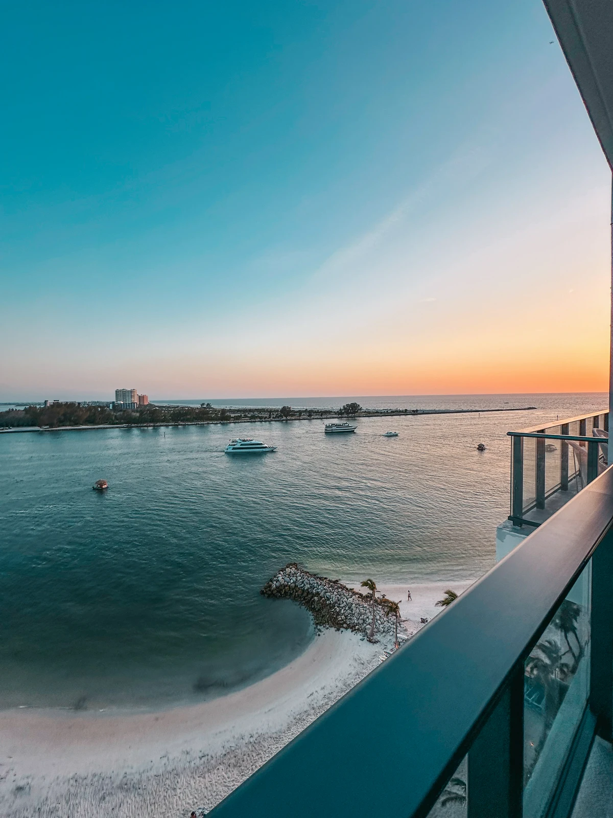 Sunset views from the JW Marriott on Clearwater Beach