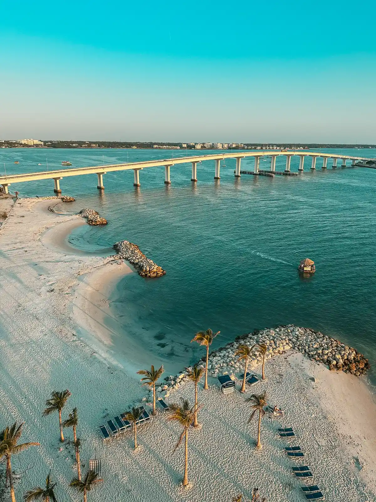 Views from the JW Marriott rooftop bar on Clearwater Beach