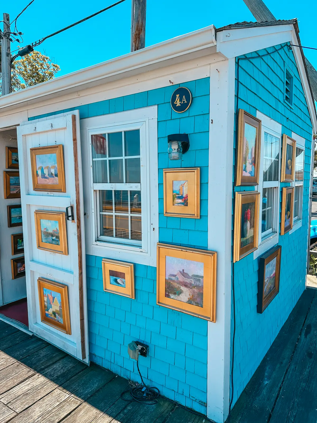 Artist shanty at MacMillan Pier in Provincetown