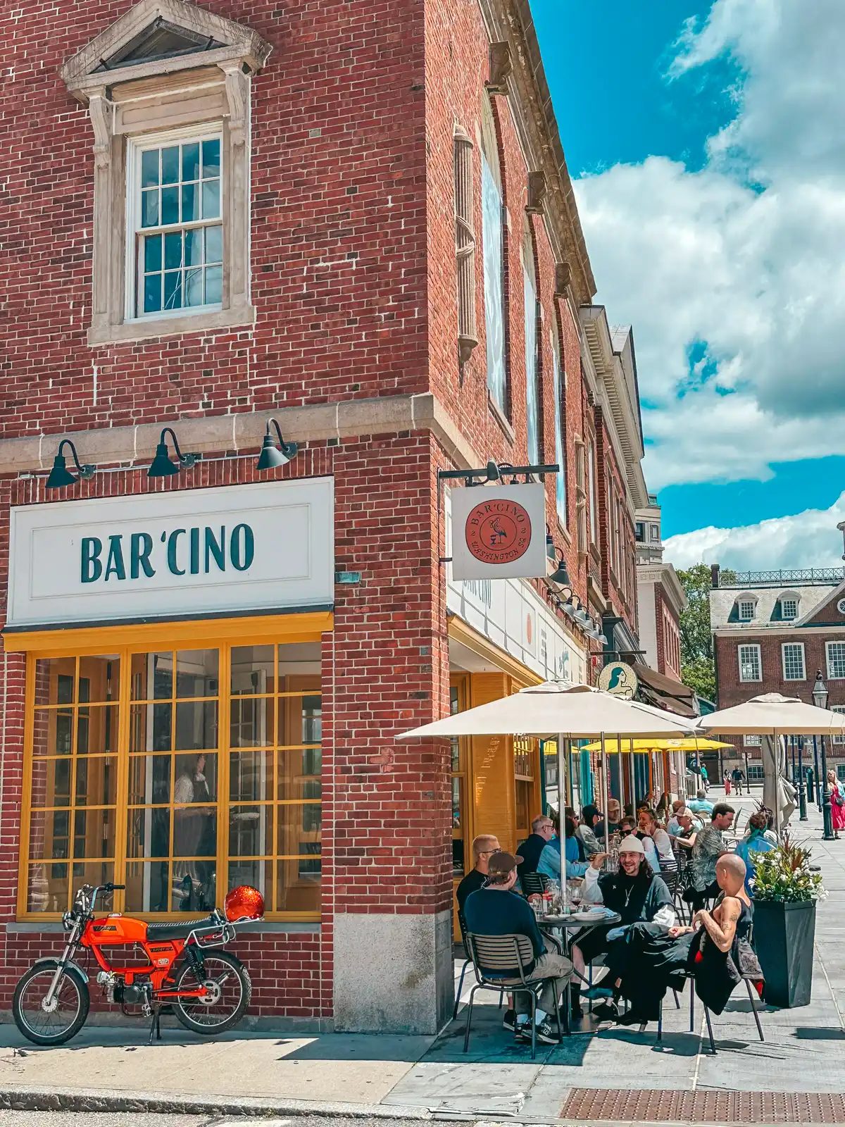 Bar 'Cino in the historic district of Newport Rhode Island