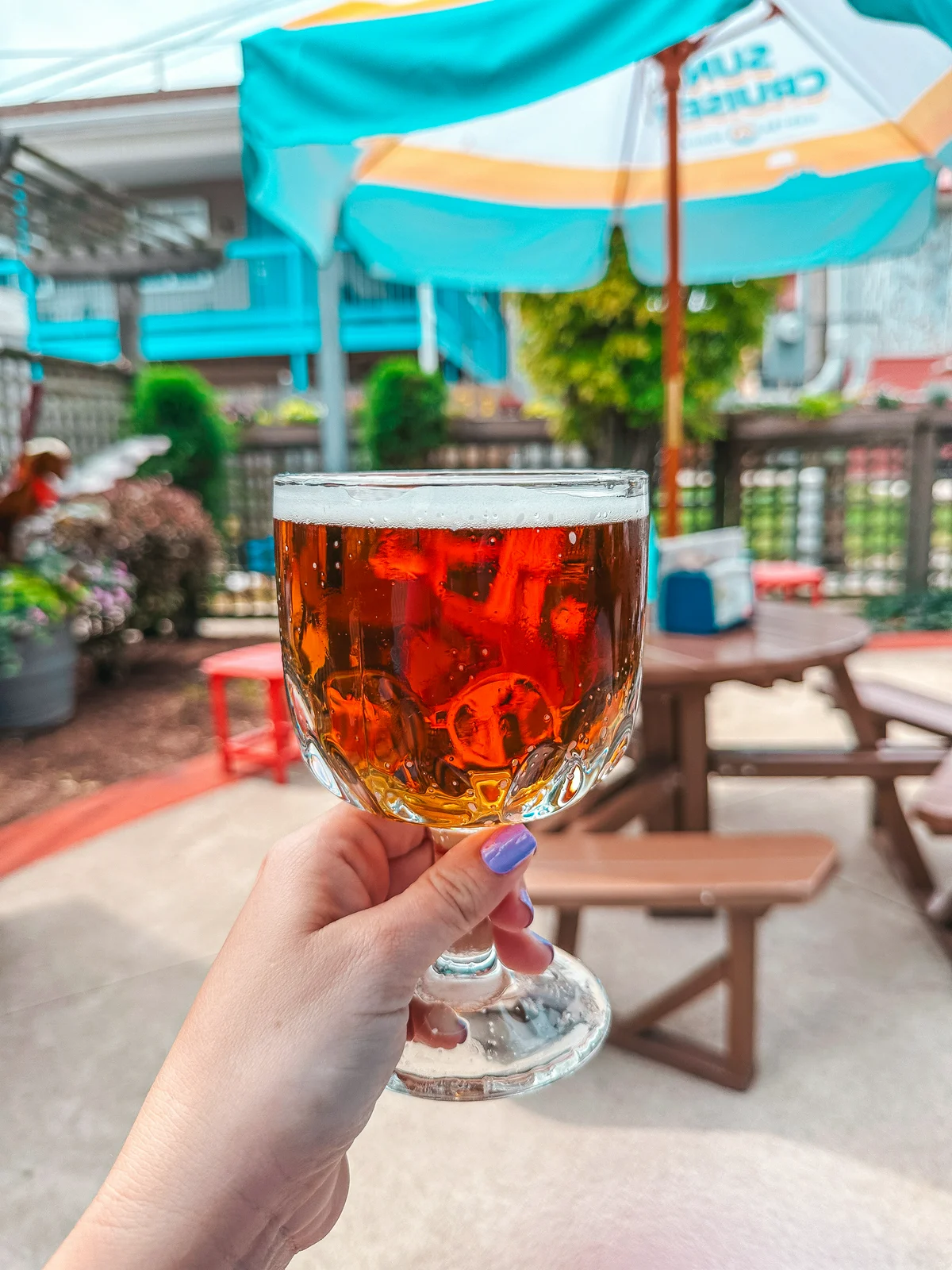 Beer from Frosty Pizza on Put in Bay