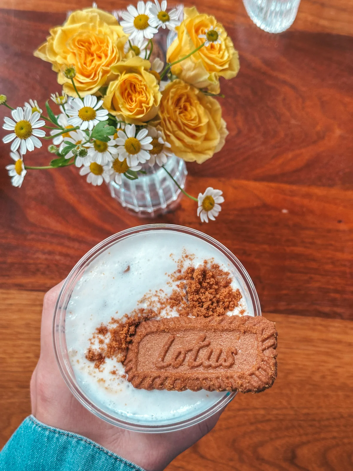Biscoff latte from Ravellos coffee shop in Columbus Ohio