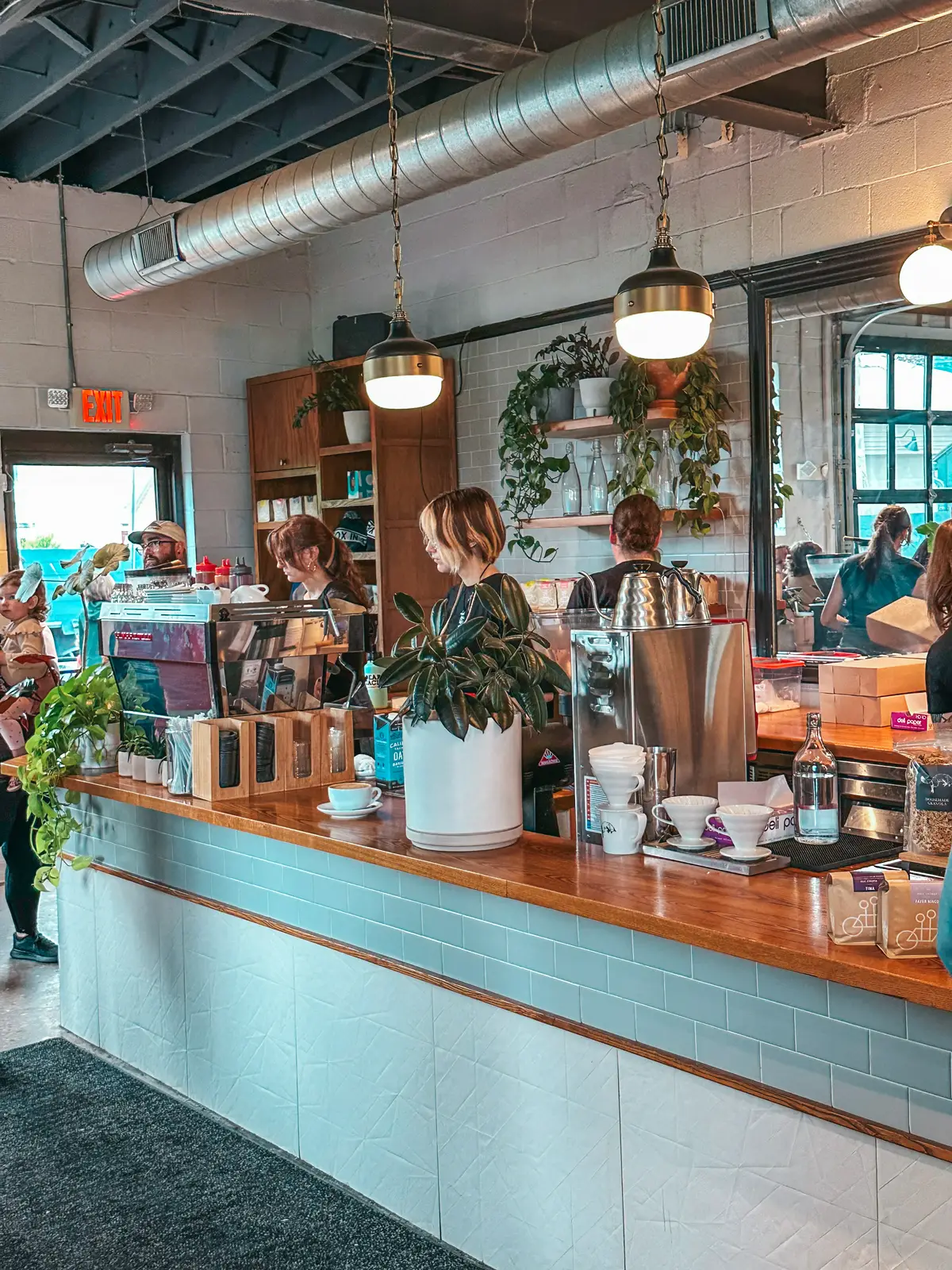 Coffee counter at Fox in the Snow in Columbus