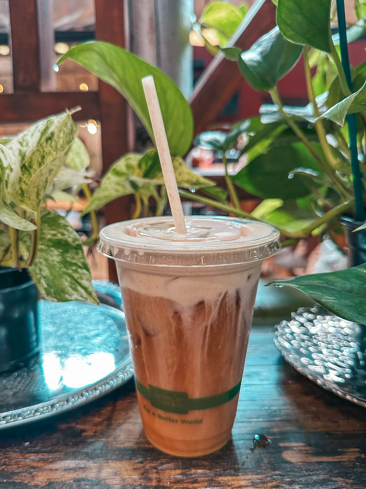 Cold brew with cold foam from Earth Coffeehouse in Toledo Ohio