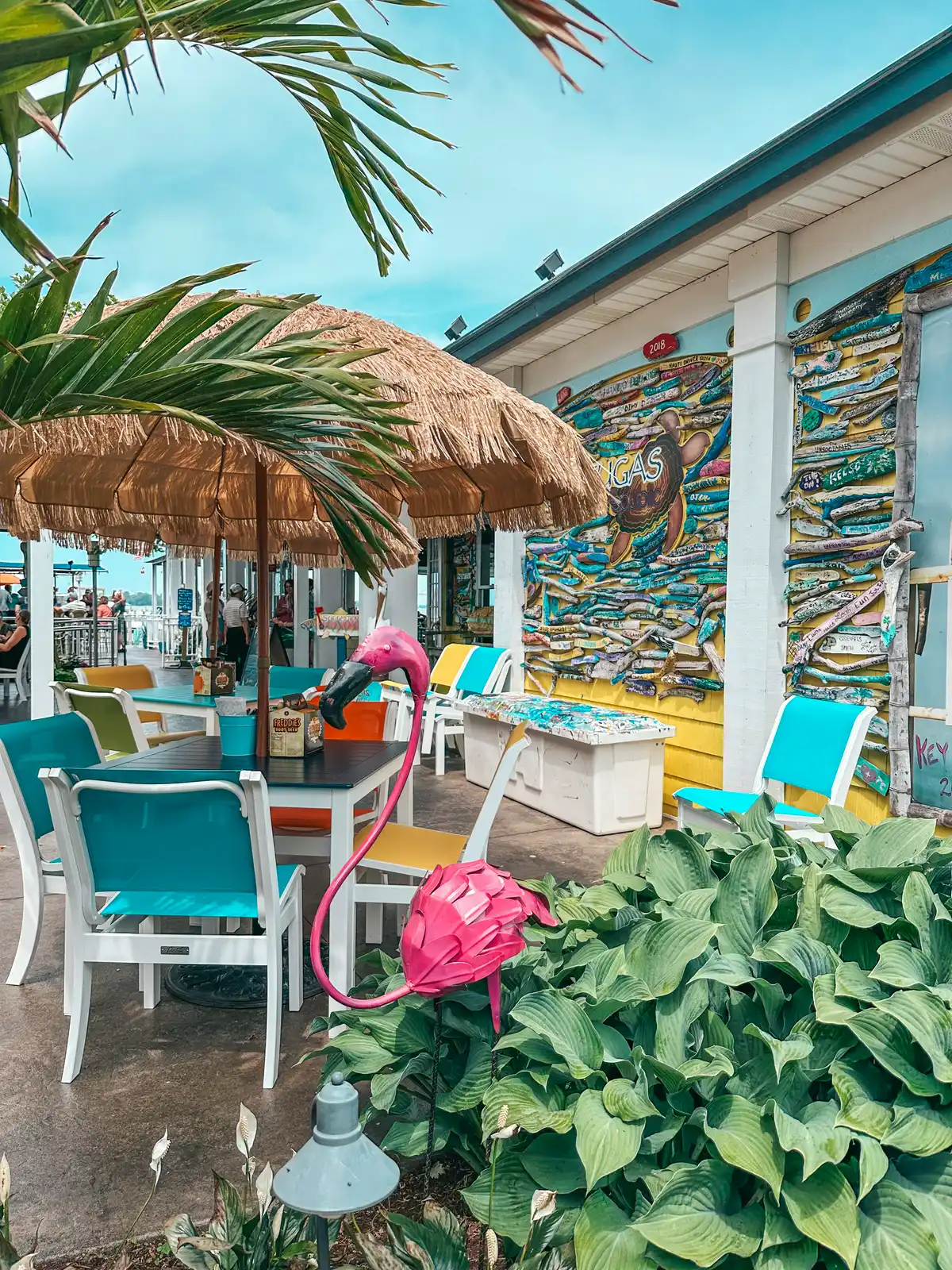 Dining area at The Keys on Put in Bay