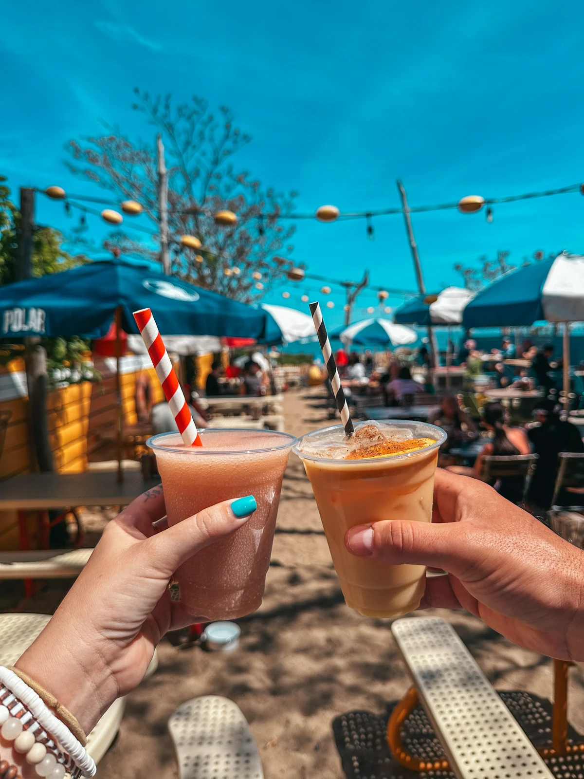 Frose and pain killer from The Canteen in Provincetown