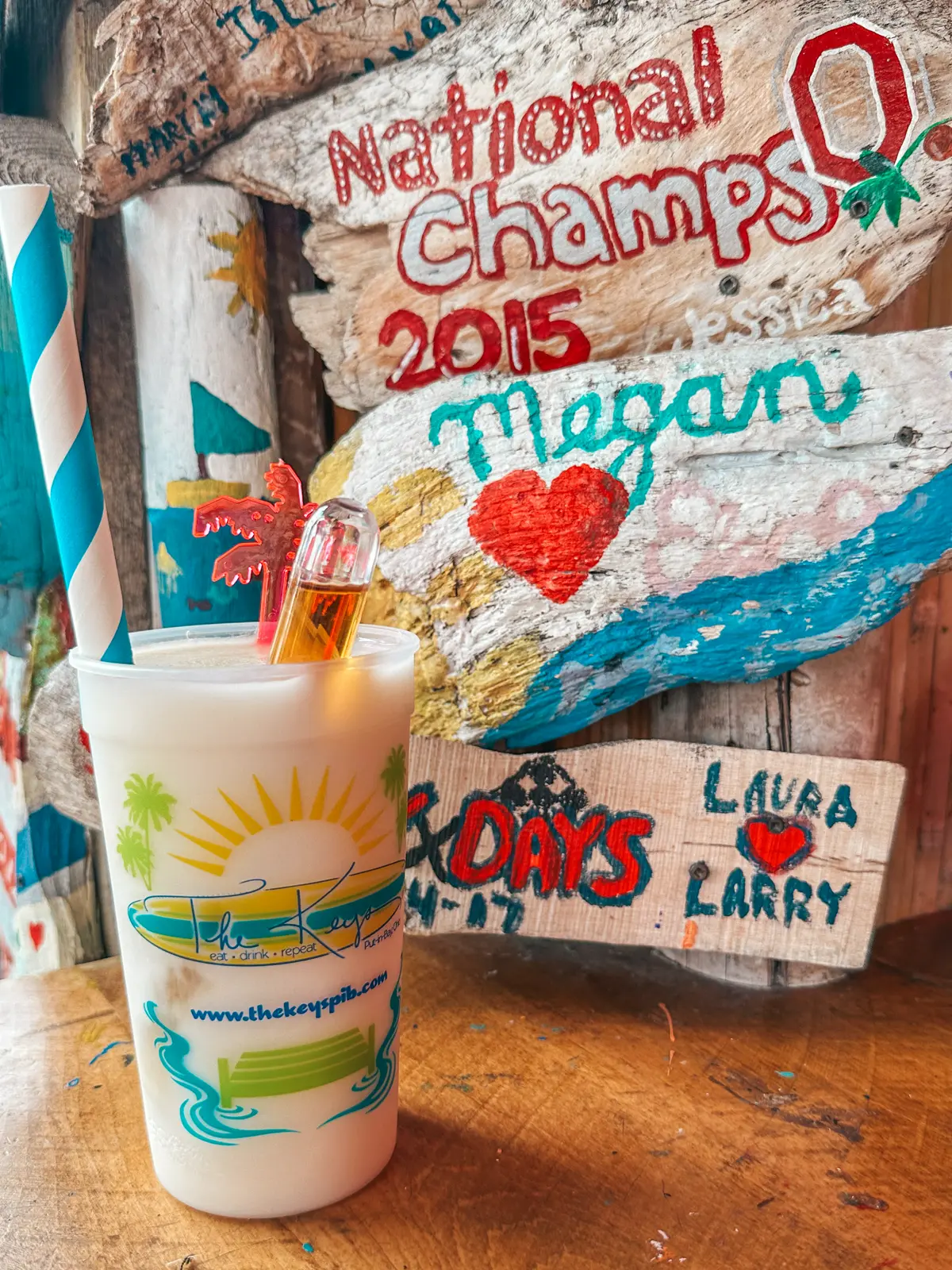 Frozen drink from The Keys bar on Put in Bay