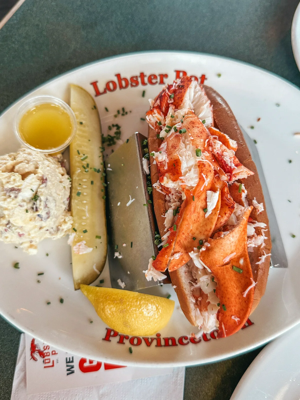 Lobster roll from Lobster Pot in Provincetown