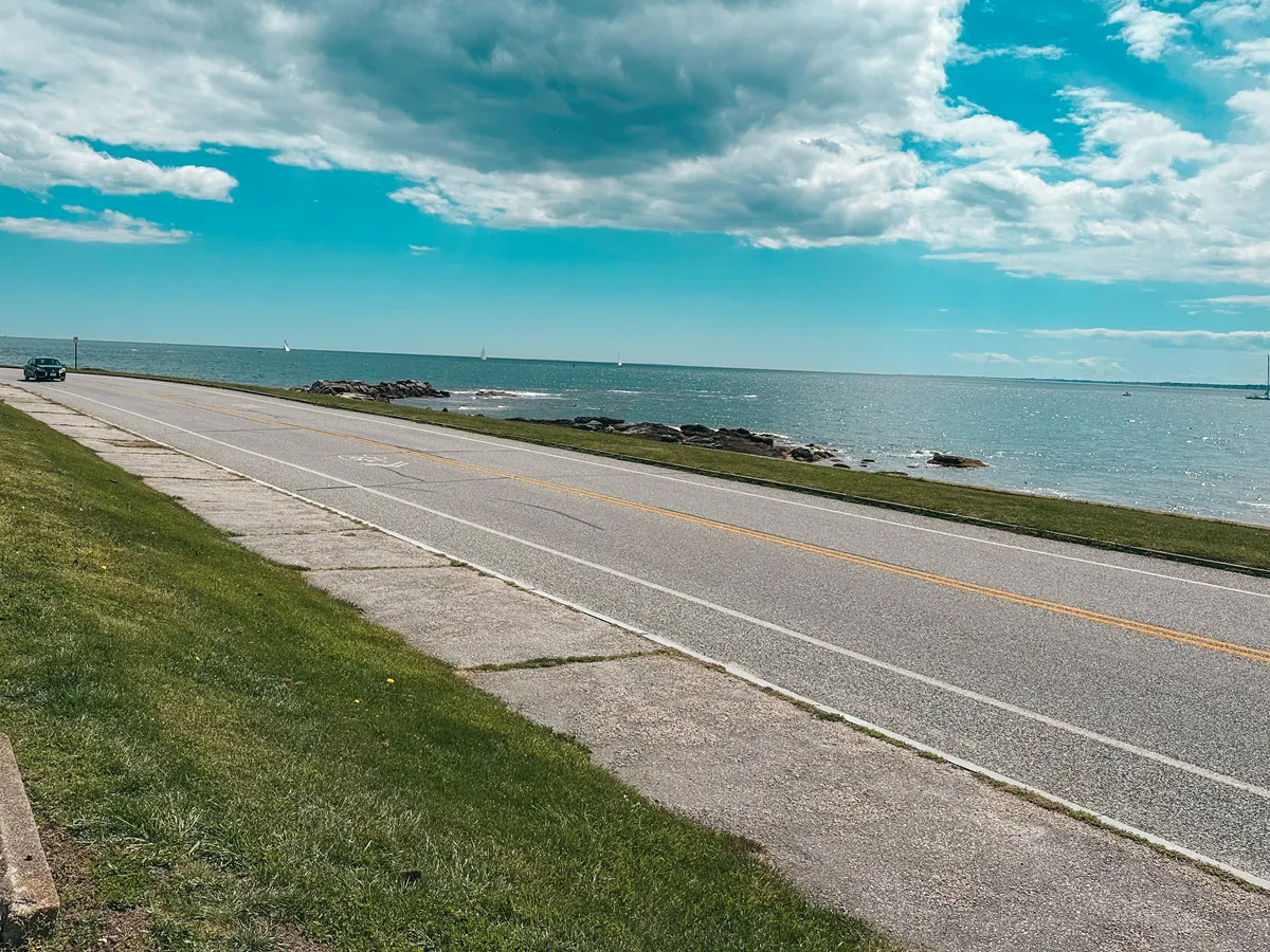 Ocean Avenue in Newport Rhode Island