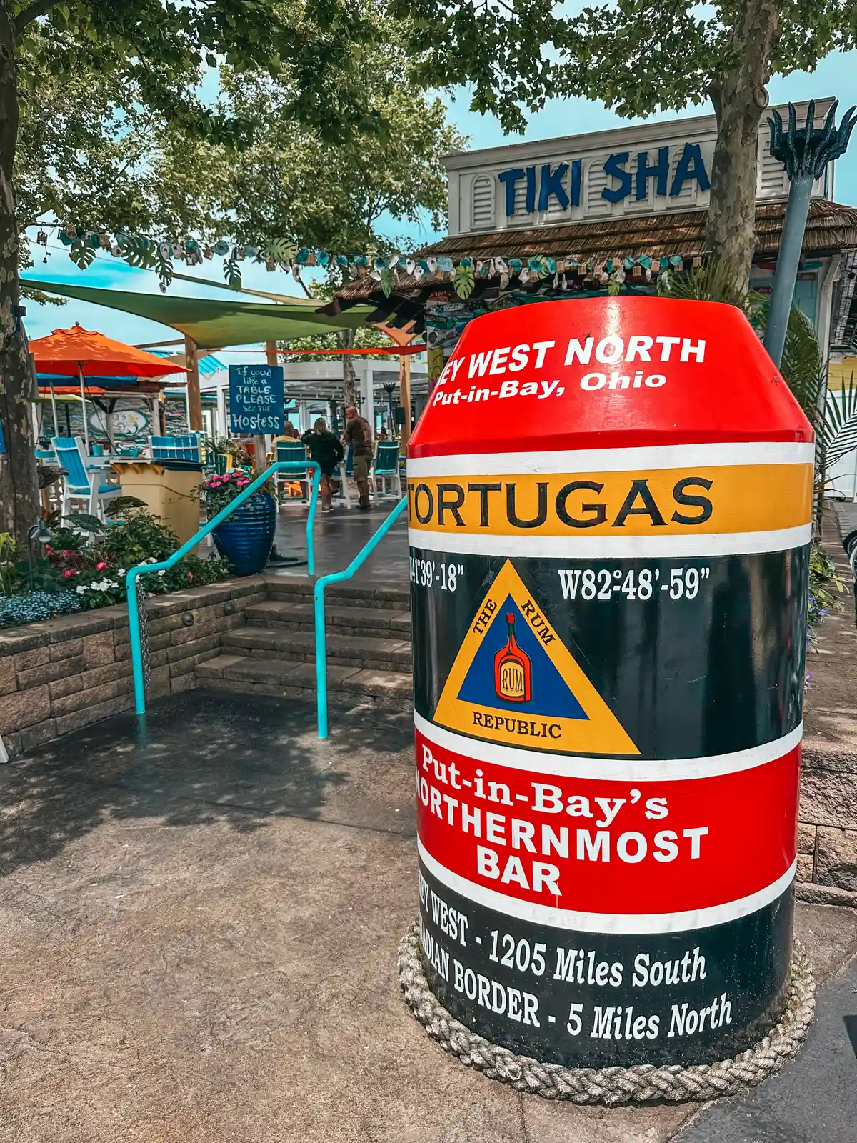 Put in Bay Northernmost bar buoy at The Keys