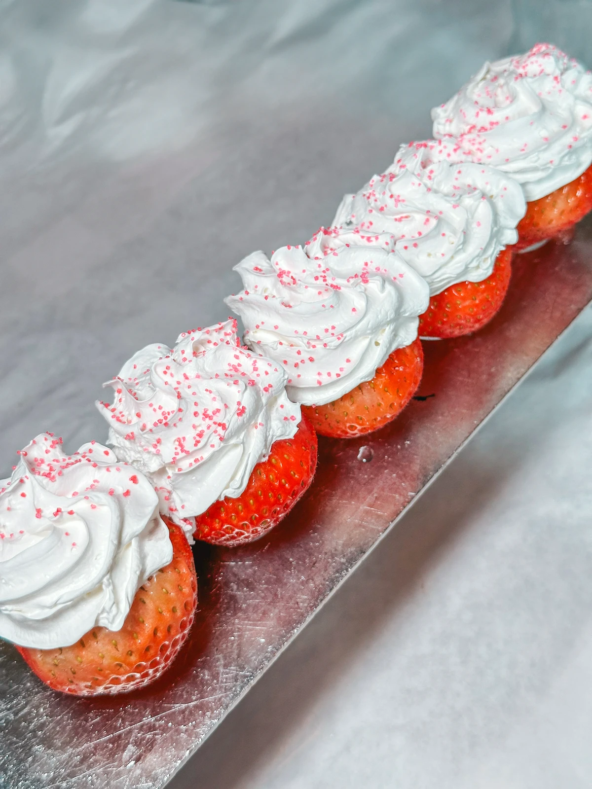 Strawberry shots from Forno in Columbus Ohio