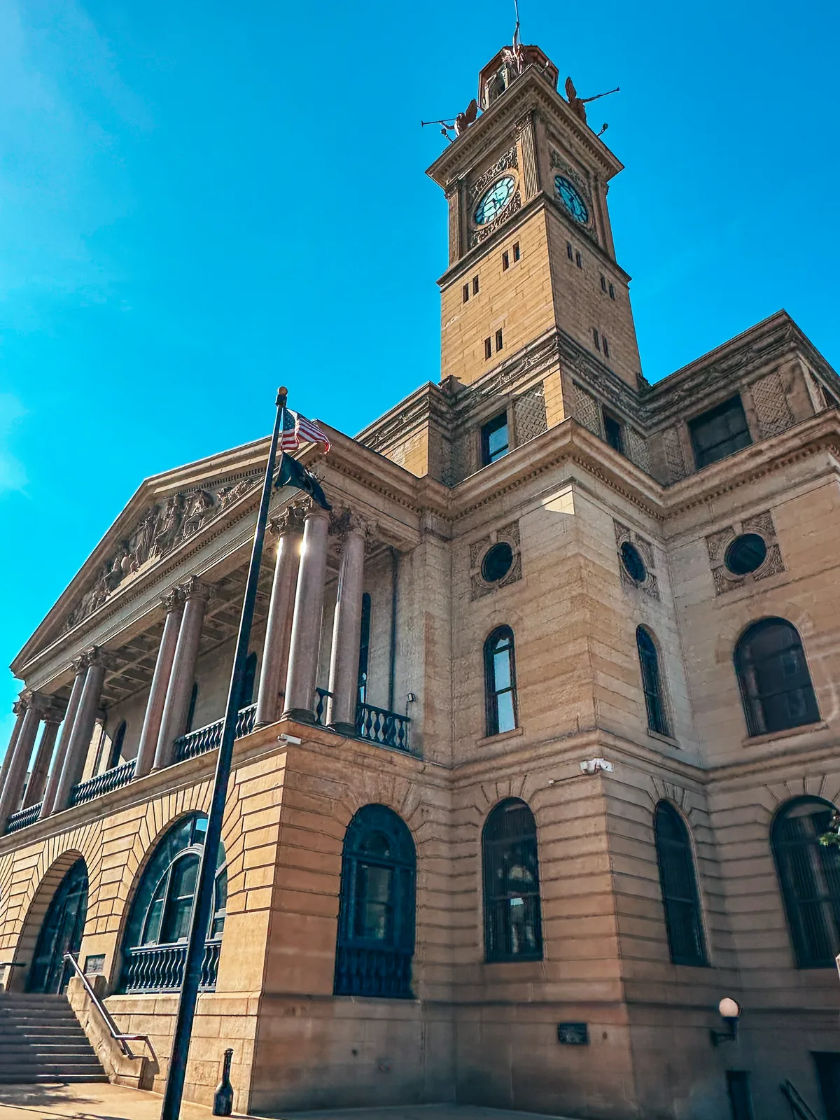 Beautiful courthouse building in downtown Canton Ohio