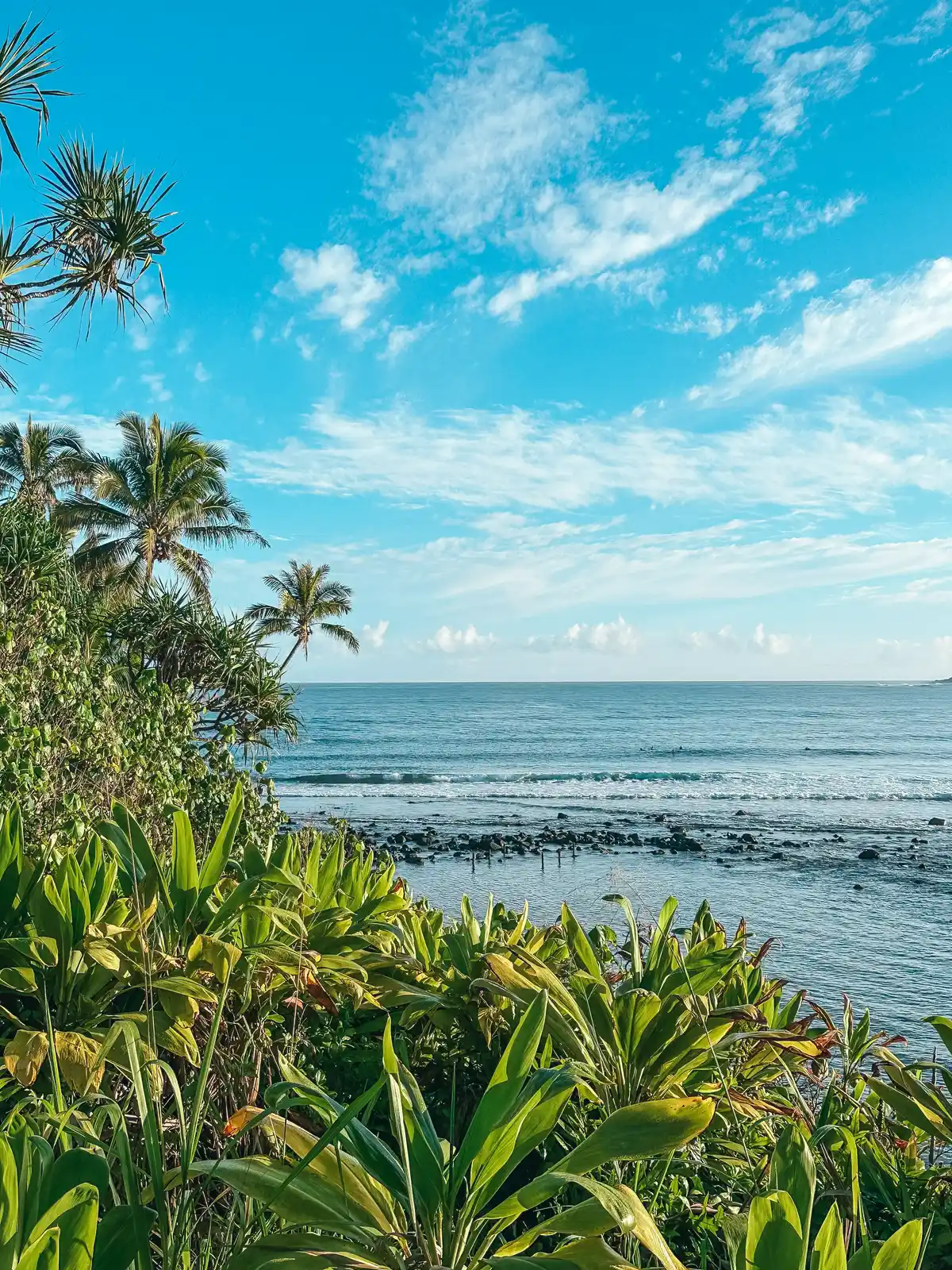 Beautiful lookout at a beach on Kauais North Shore