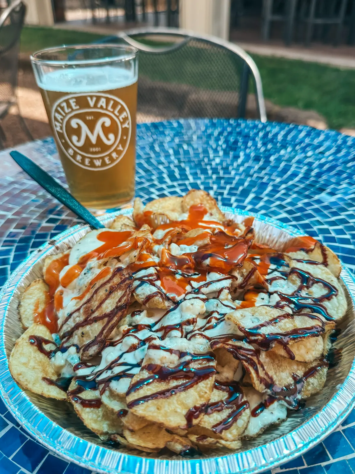 Bleu chips at Maize Valley near Canton Ohio