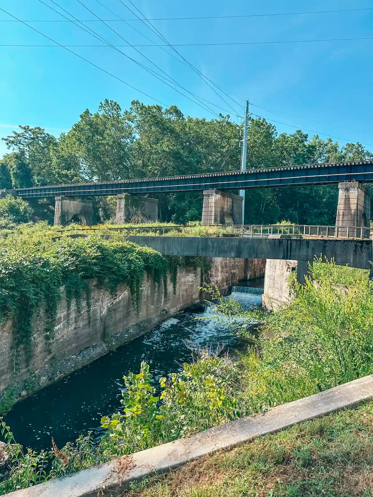 Cascades at Towpath Trail in Akron Ohio
