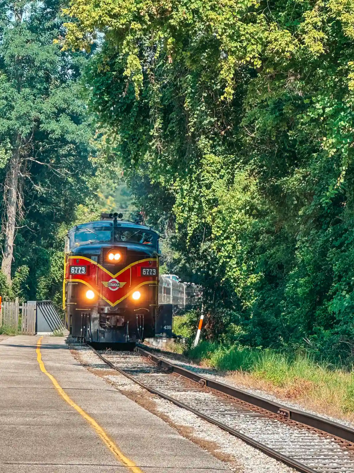 Cuyahoga Valley Scenic Railroad in Ohio train