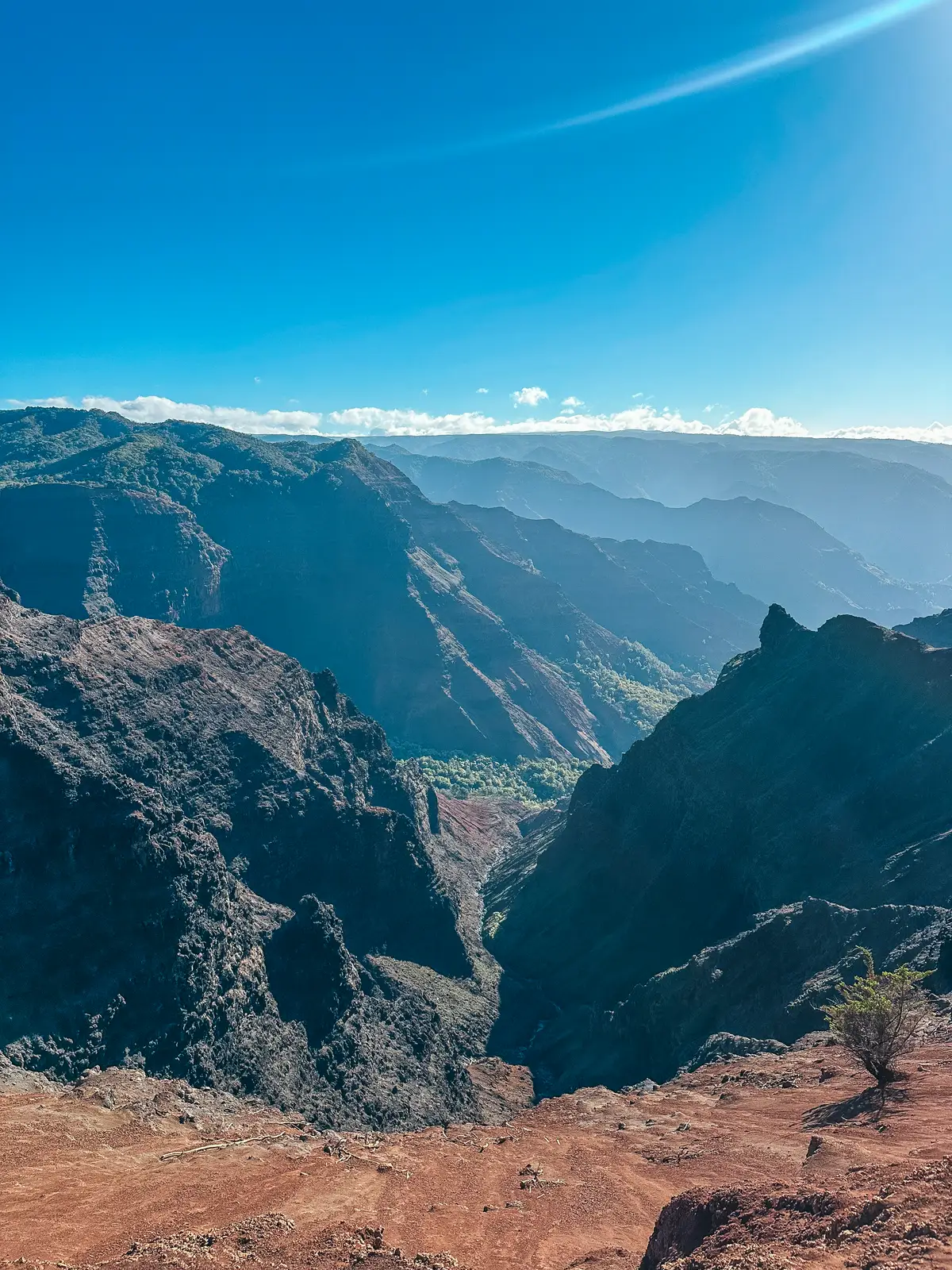 Epic views at Waimea Canyon State Park on Kauai