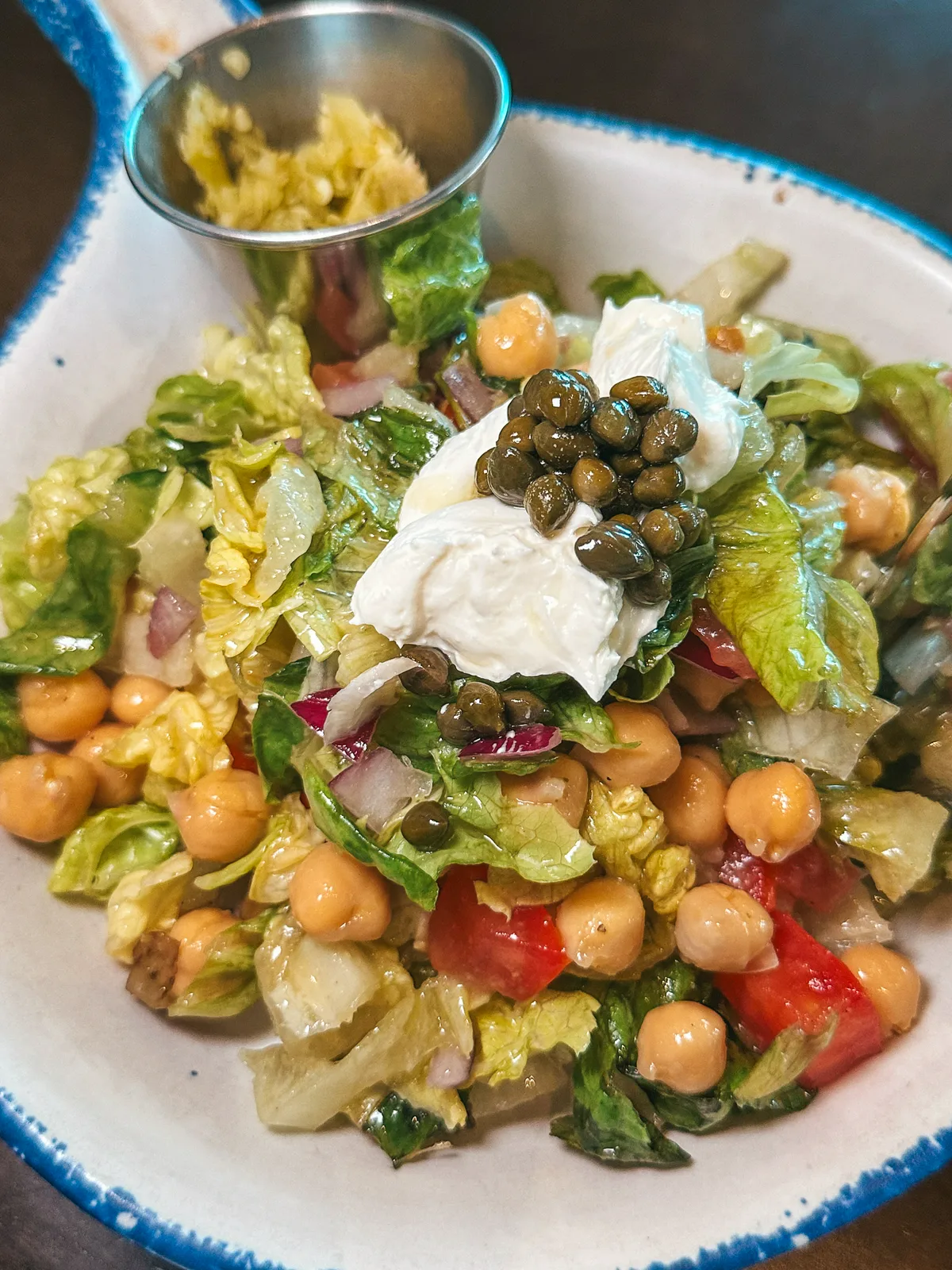 Greek salad from Gridiron Gastropub in Canton Ohio